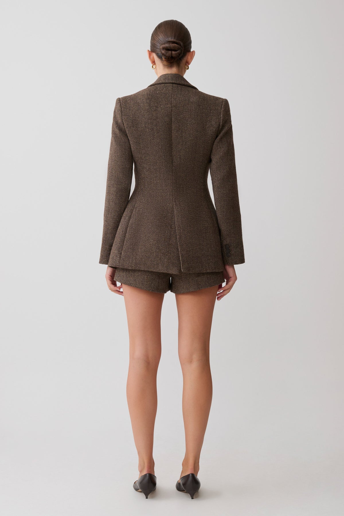 Romy Suiting Short - Herringbone