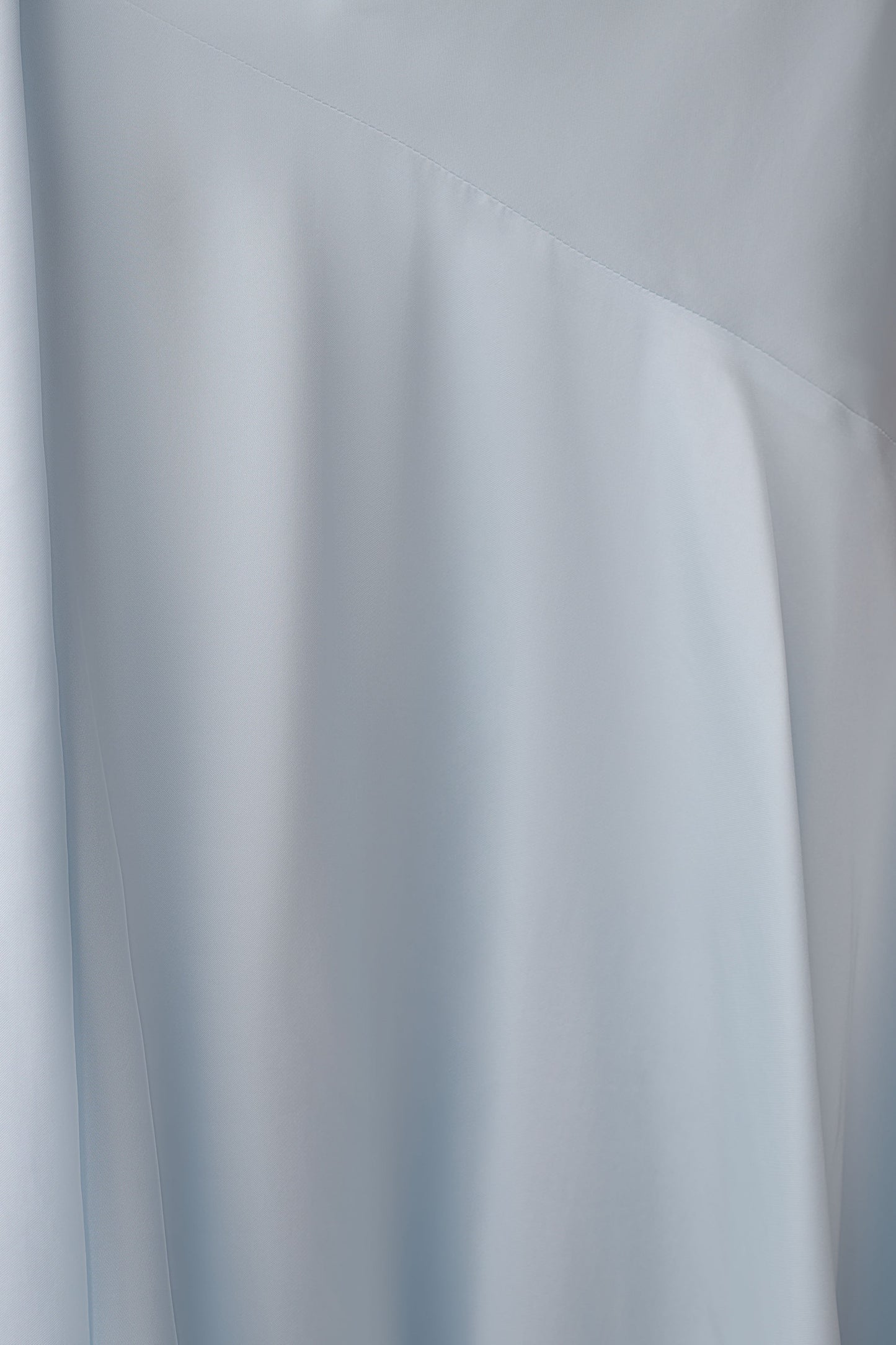 Evelina Halter Asymmetric Hem Midi Dress - Ice Blue
