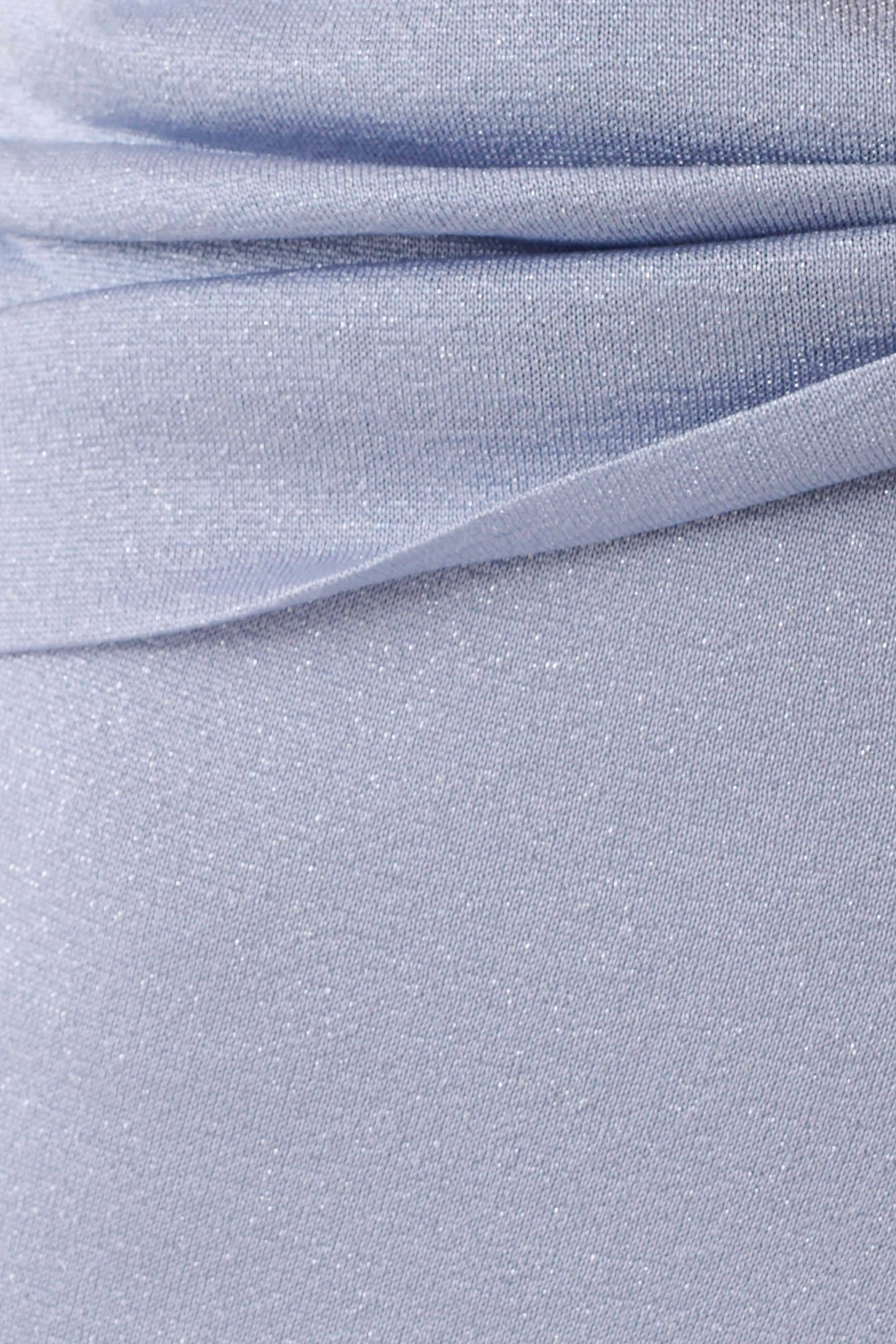 Adrienne Lurex Knot Maxi Skirt - Pastel Blue