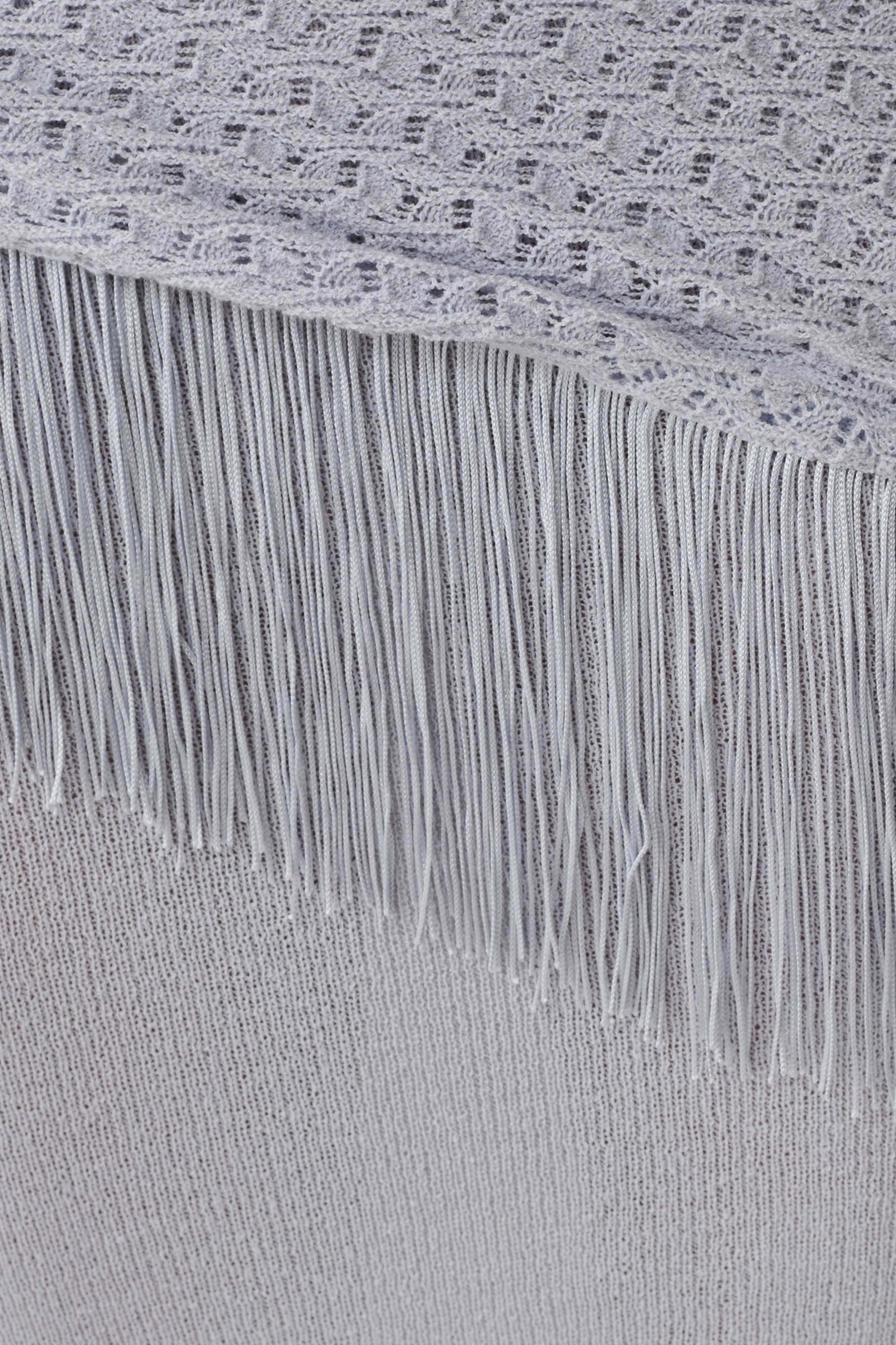 Jaytee Knit Maxi Skirt With Fringe Tie - Sky Blue