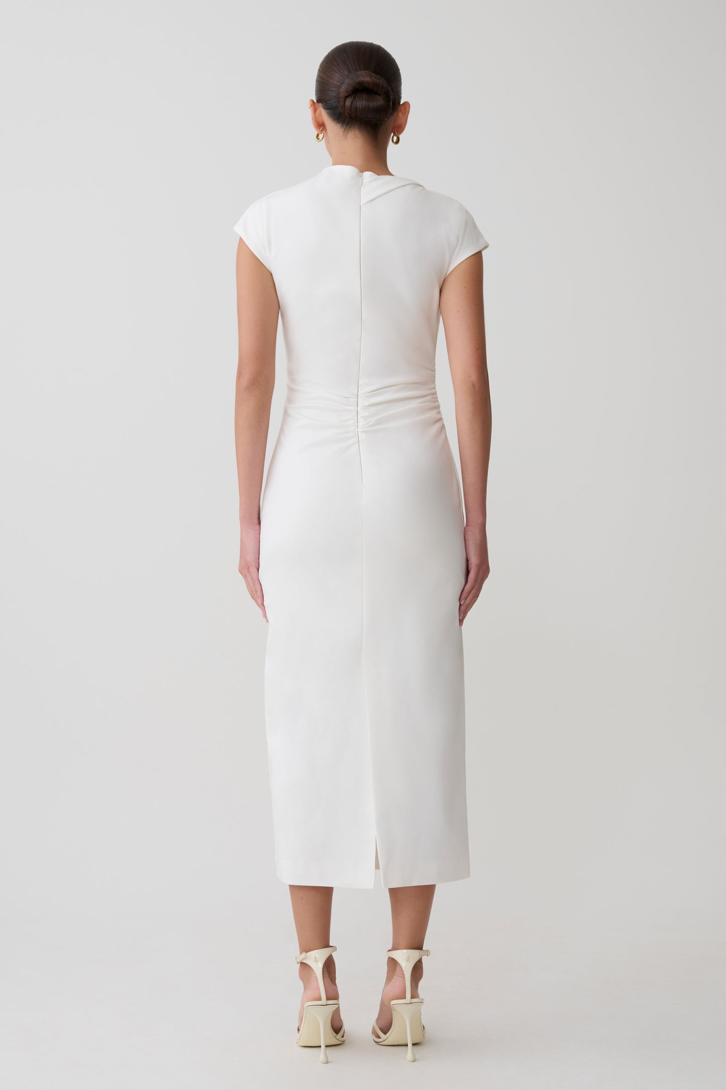 Lorena Cotton Midi Dress - White