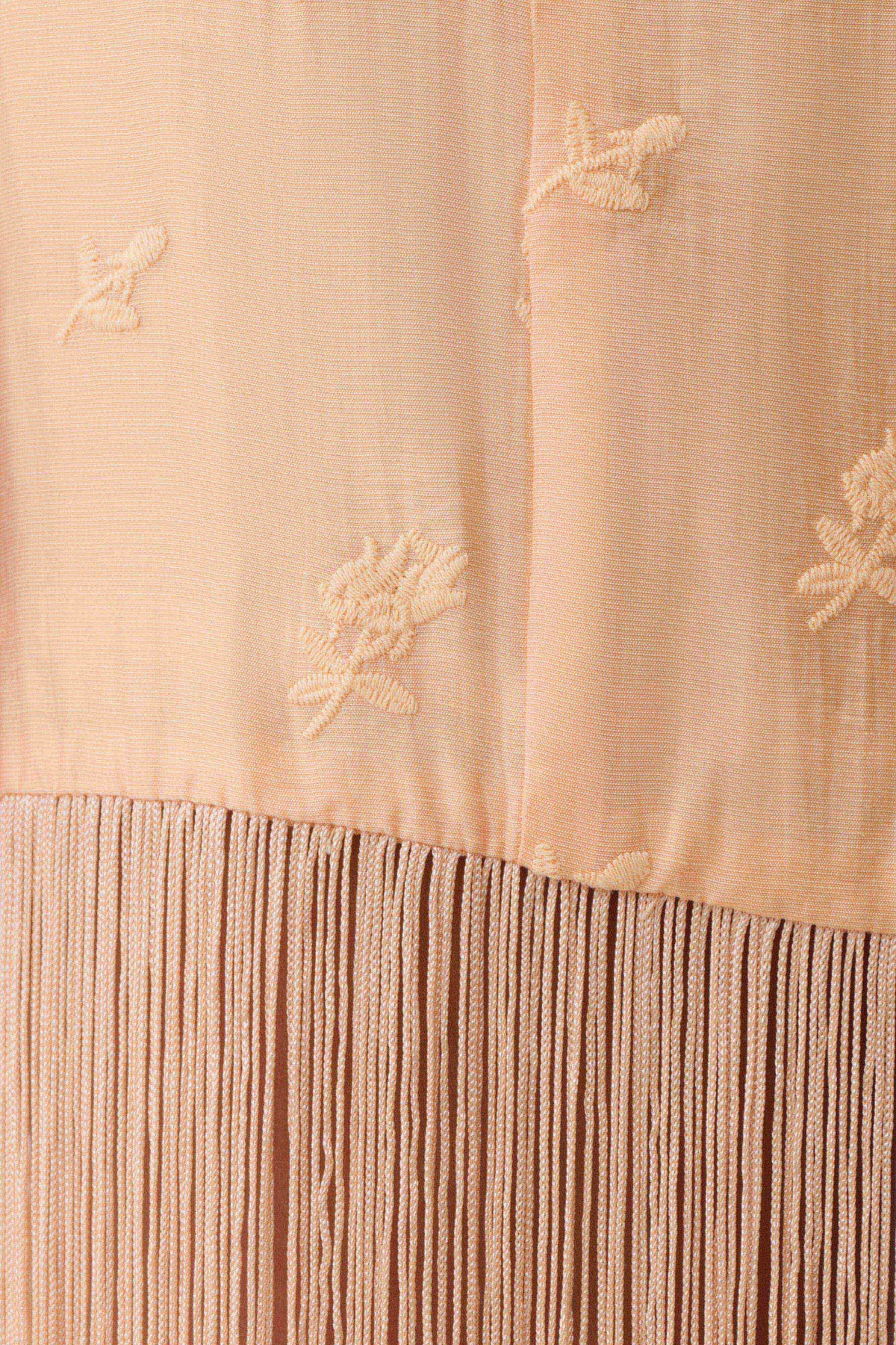 Abigail V Neck Fringe Maxi Dress - Orange
