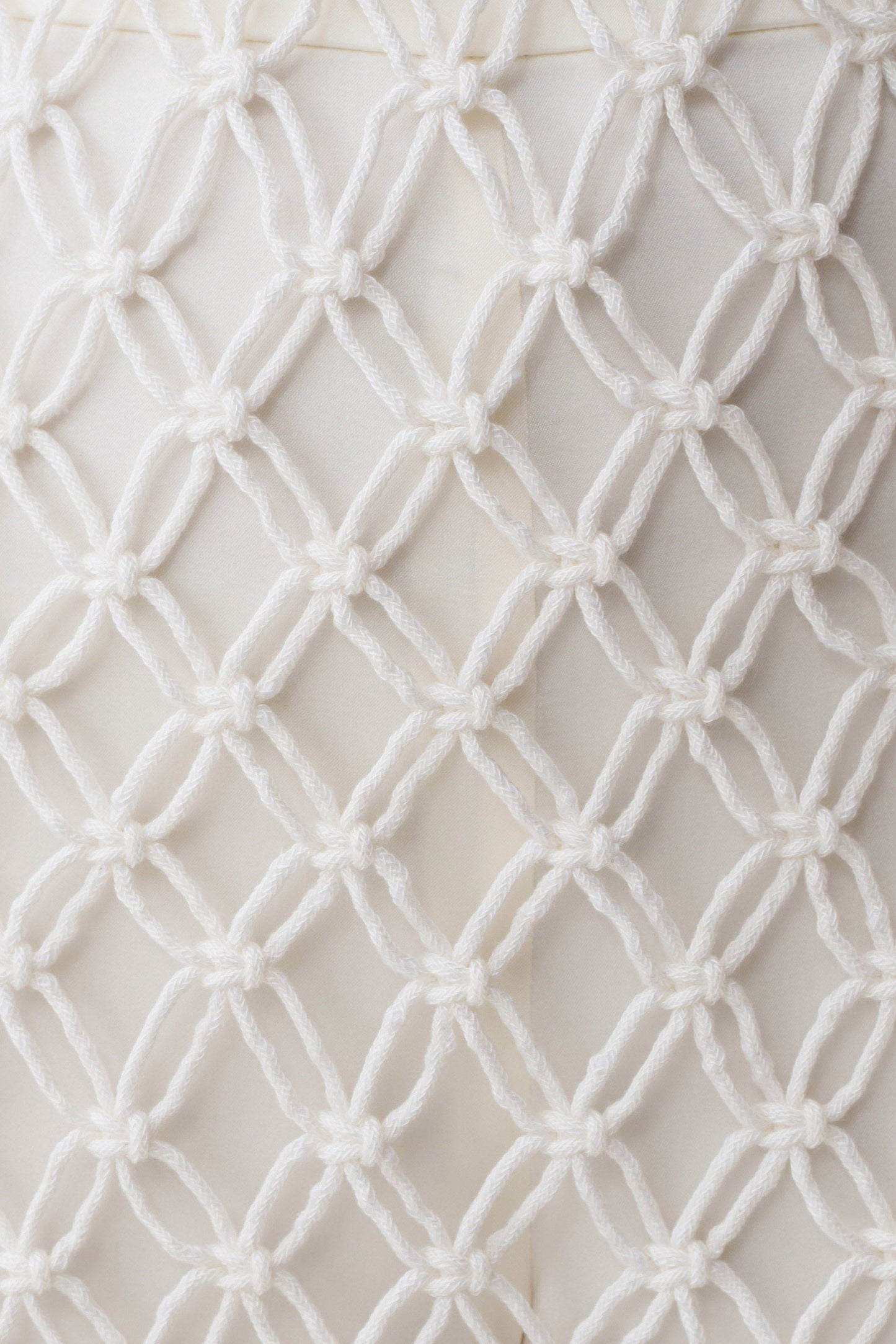 Devlin Macrame Tassel Mini Dress - Ivory
