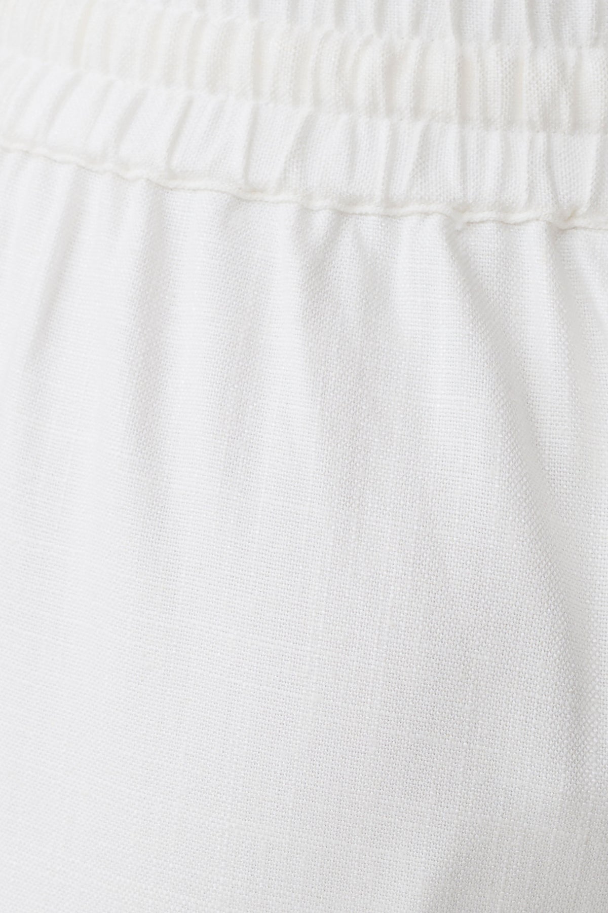 Selena Linen Straight Leg Pant - White