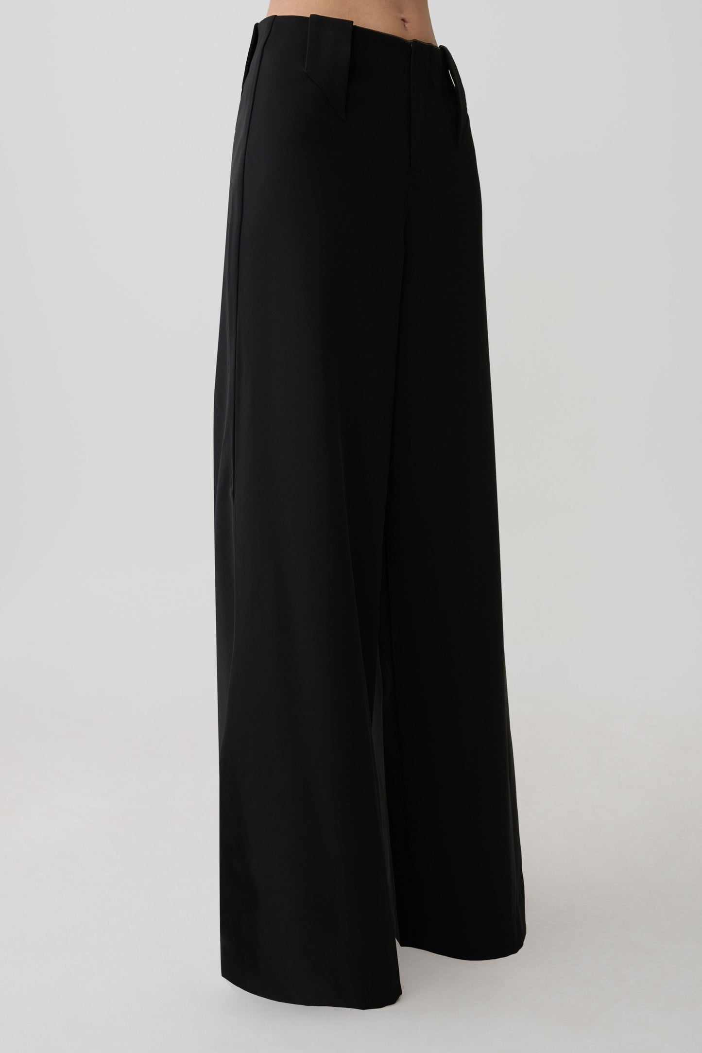 Arlo Wide Leg Suiting Trouser - Black