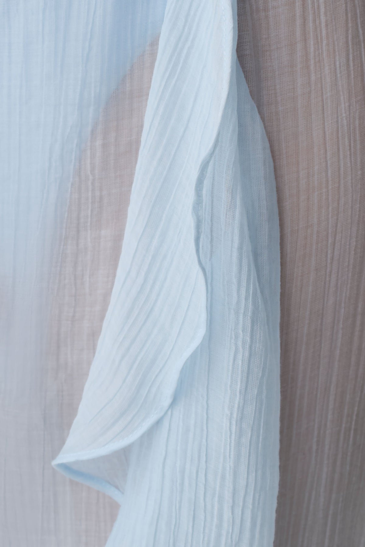 Kai Sheer Draped Ruffle Pant - Pale Blue