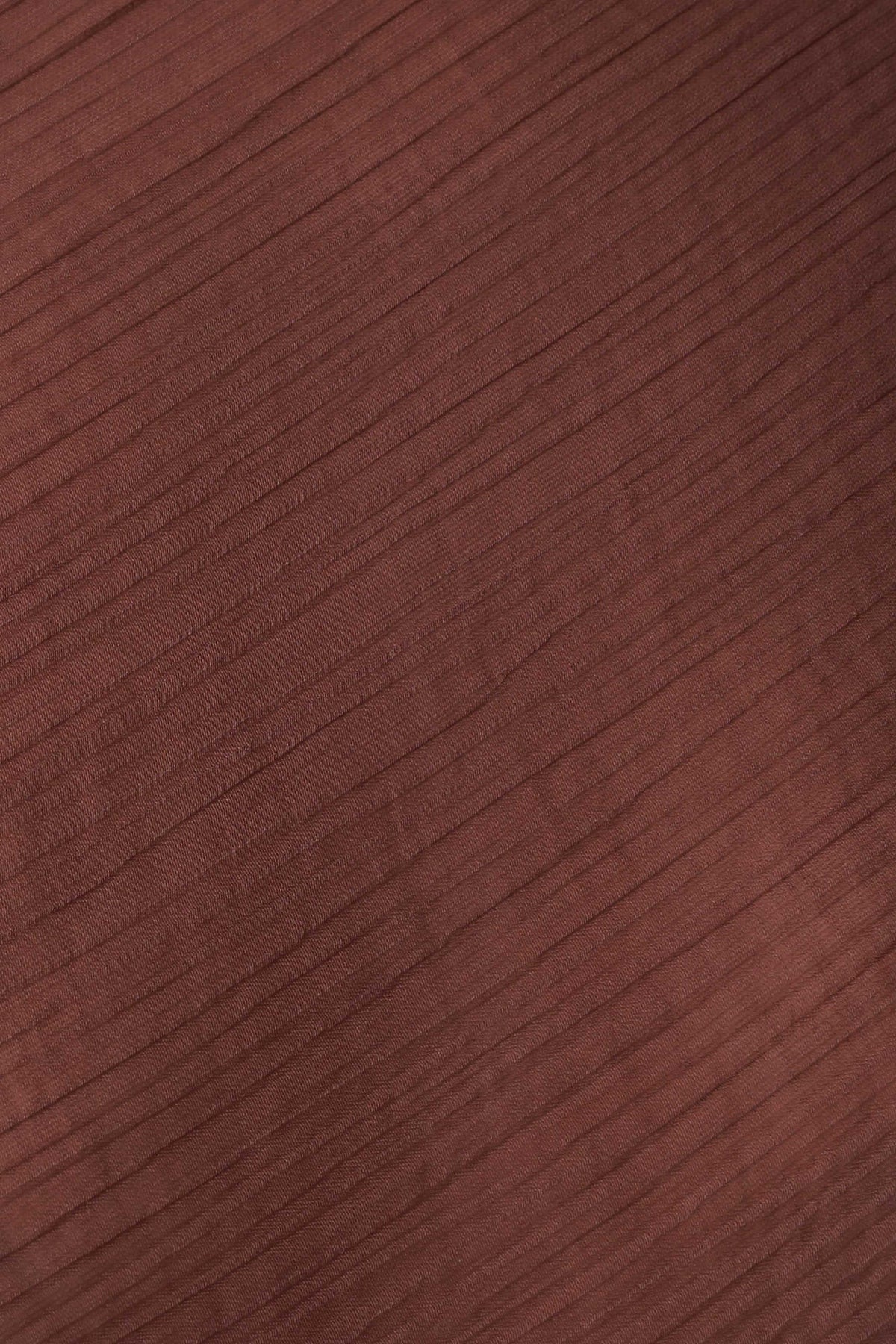 Leilani Sheer Draped Asymmetric Top - Chocolate
