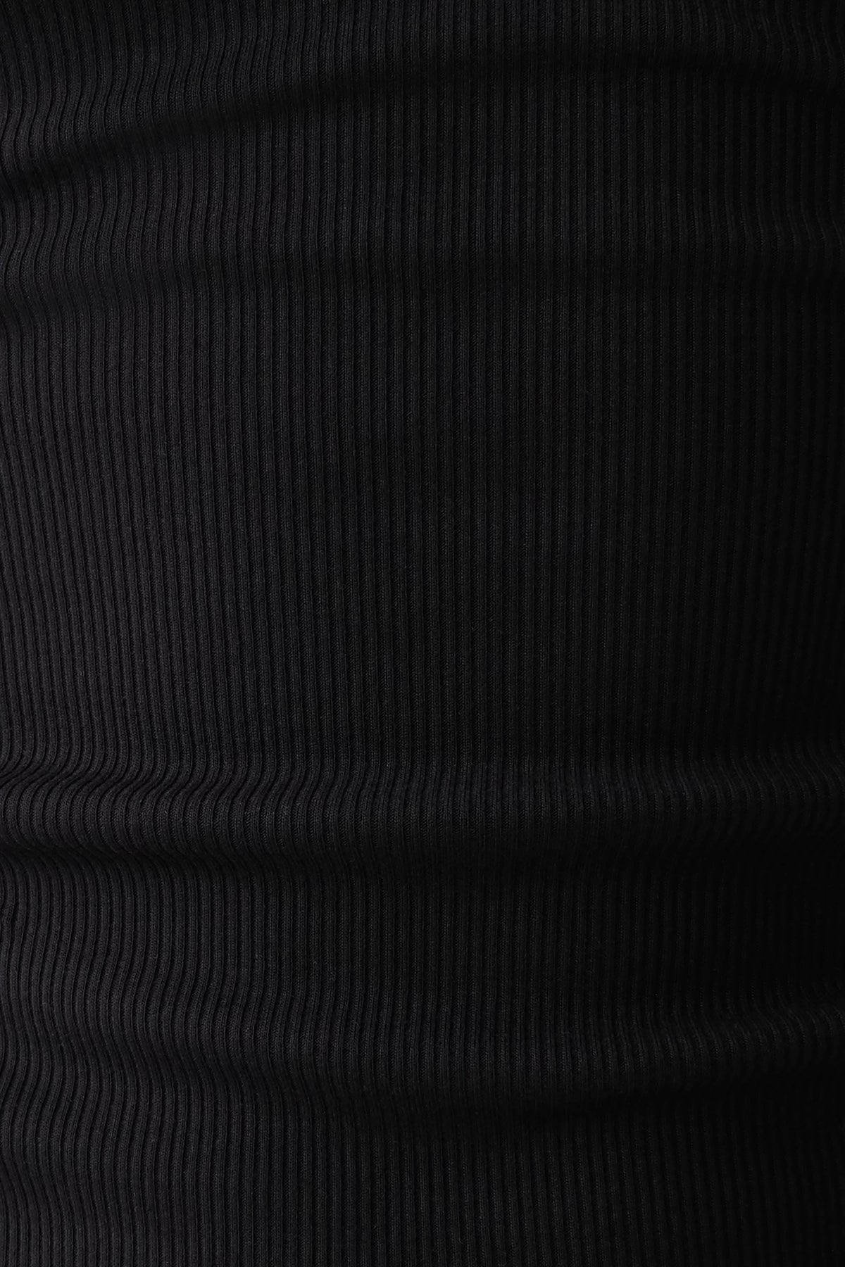 Actress Ribbed Tank - Black