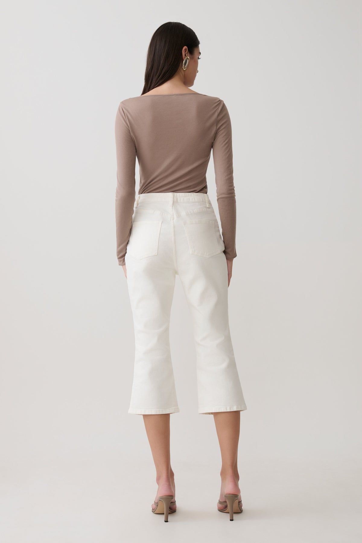 Coraline Long Sleeve Sheer Top - Neutral