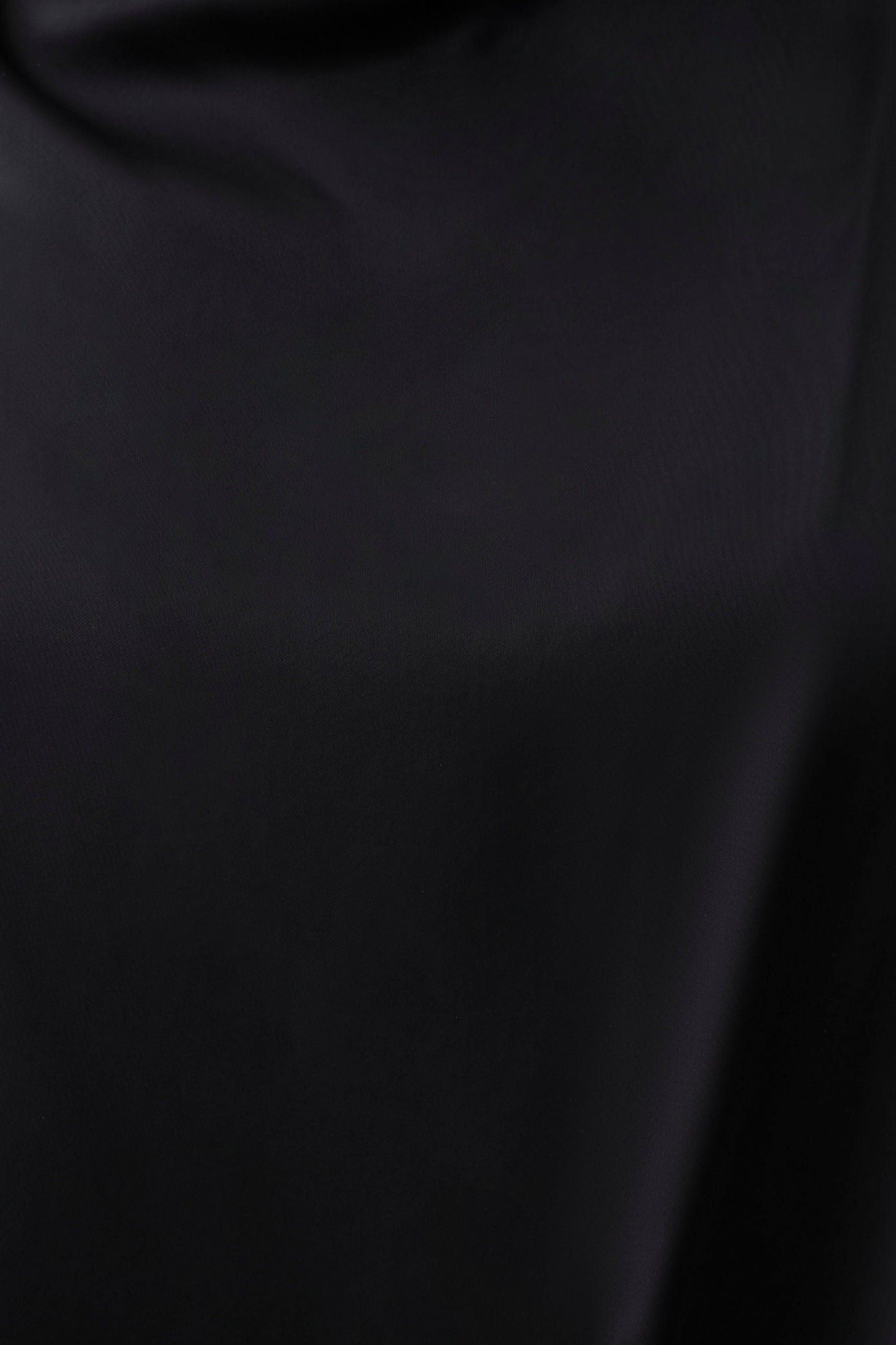 Sydney Asymmetrical Satin Halter Top - Black