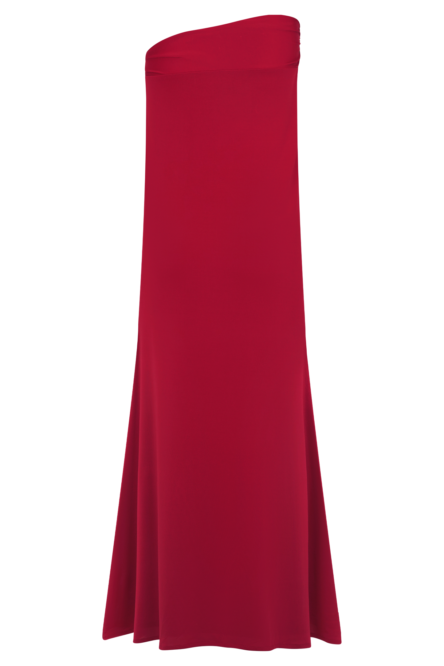 Ainsley Asymmetrical Maxi Skirt With Floral Hardware - Fuchsia Pink