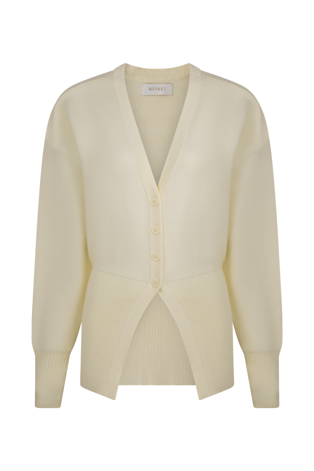 Alexia Buttoned Oversized Cardigan - Ivory