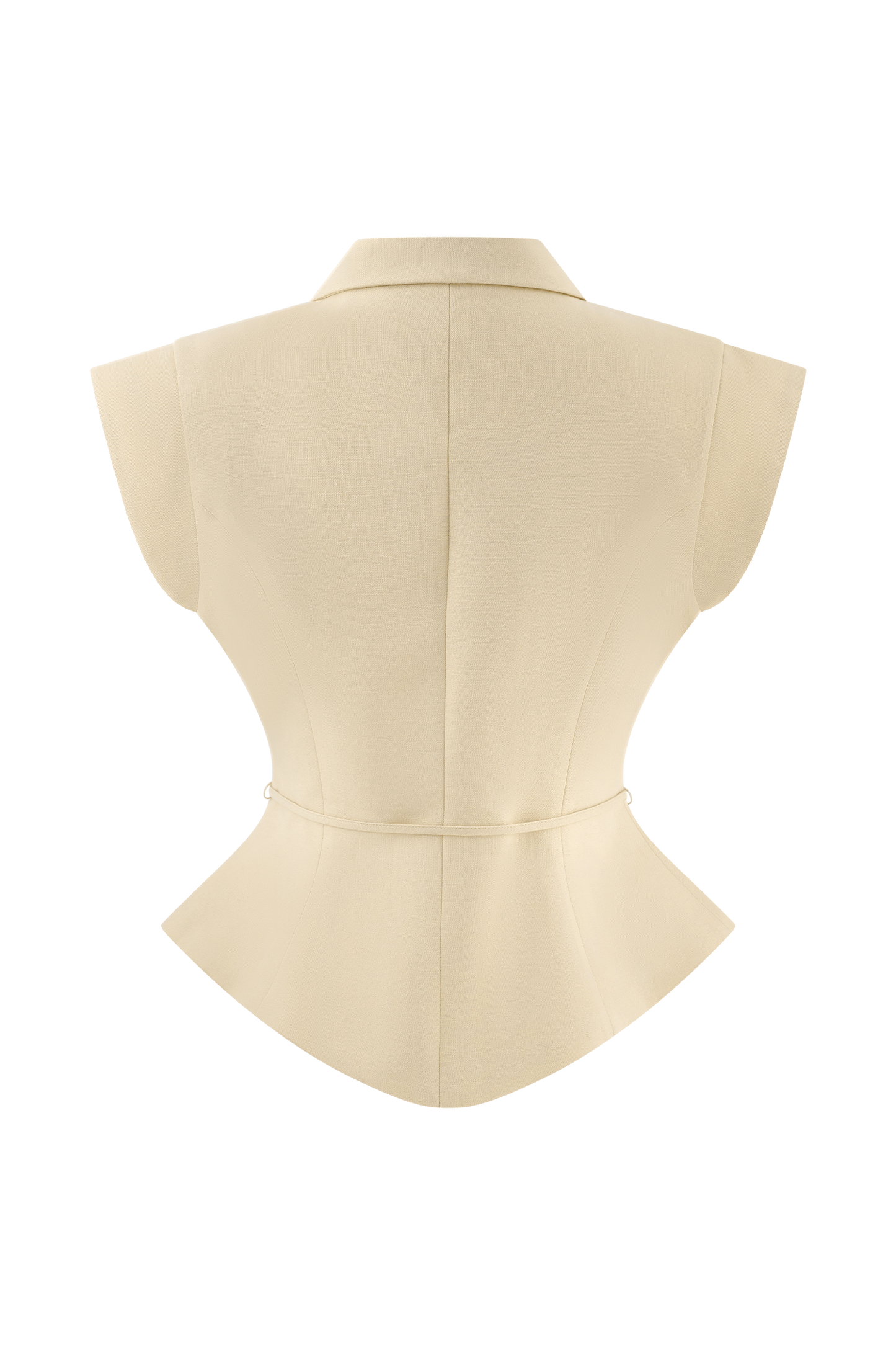 Andina Shortsleeve Linen Top - Natural Beige