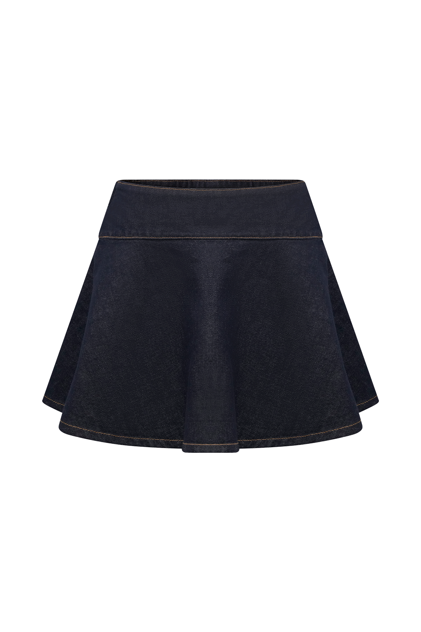 Arista Denim Mini Skirt - Washed Indigo Blue