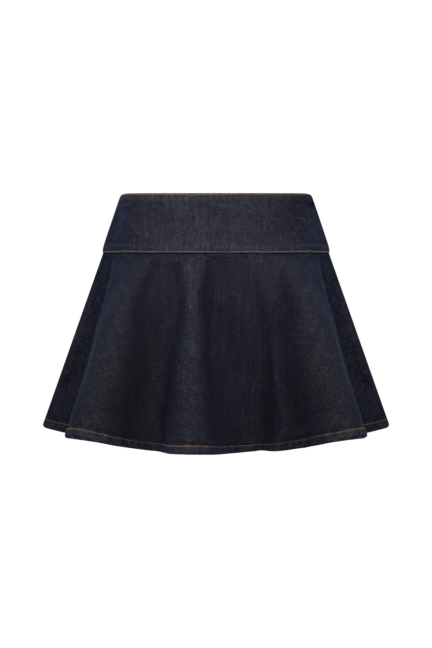 Arista Denim Mini Skirt - Washed Indigo Blue
