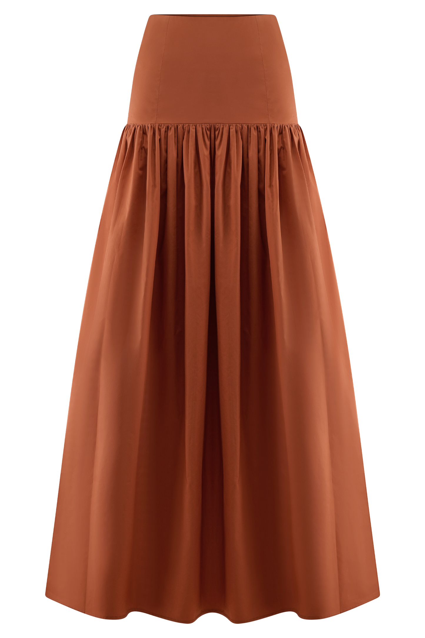 Autumn Maxi Skirt - Burnt Orange