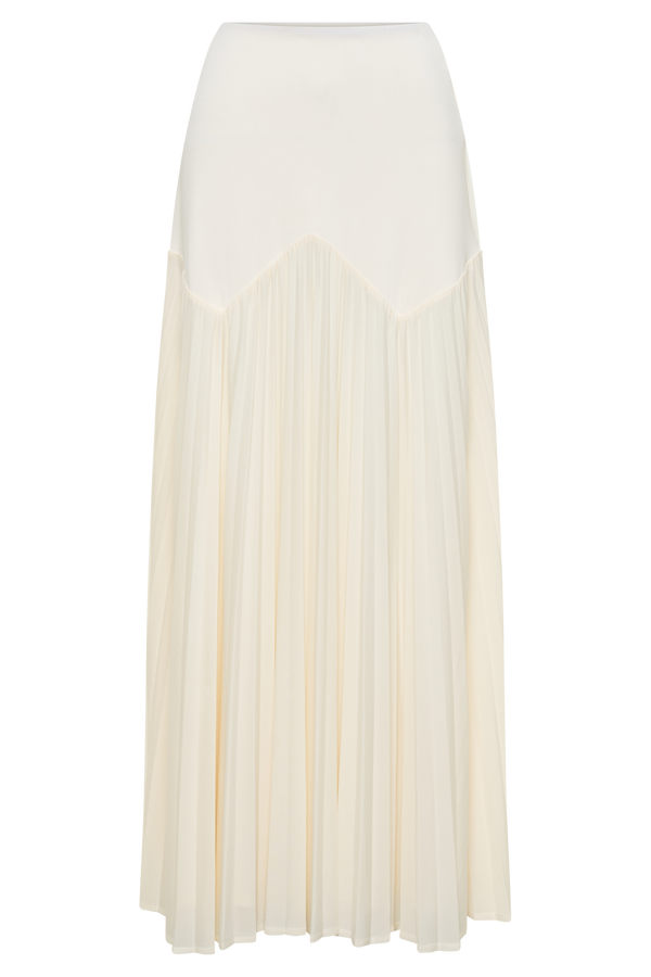Odette Slinky Maxi Skirt - Ivory