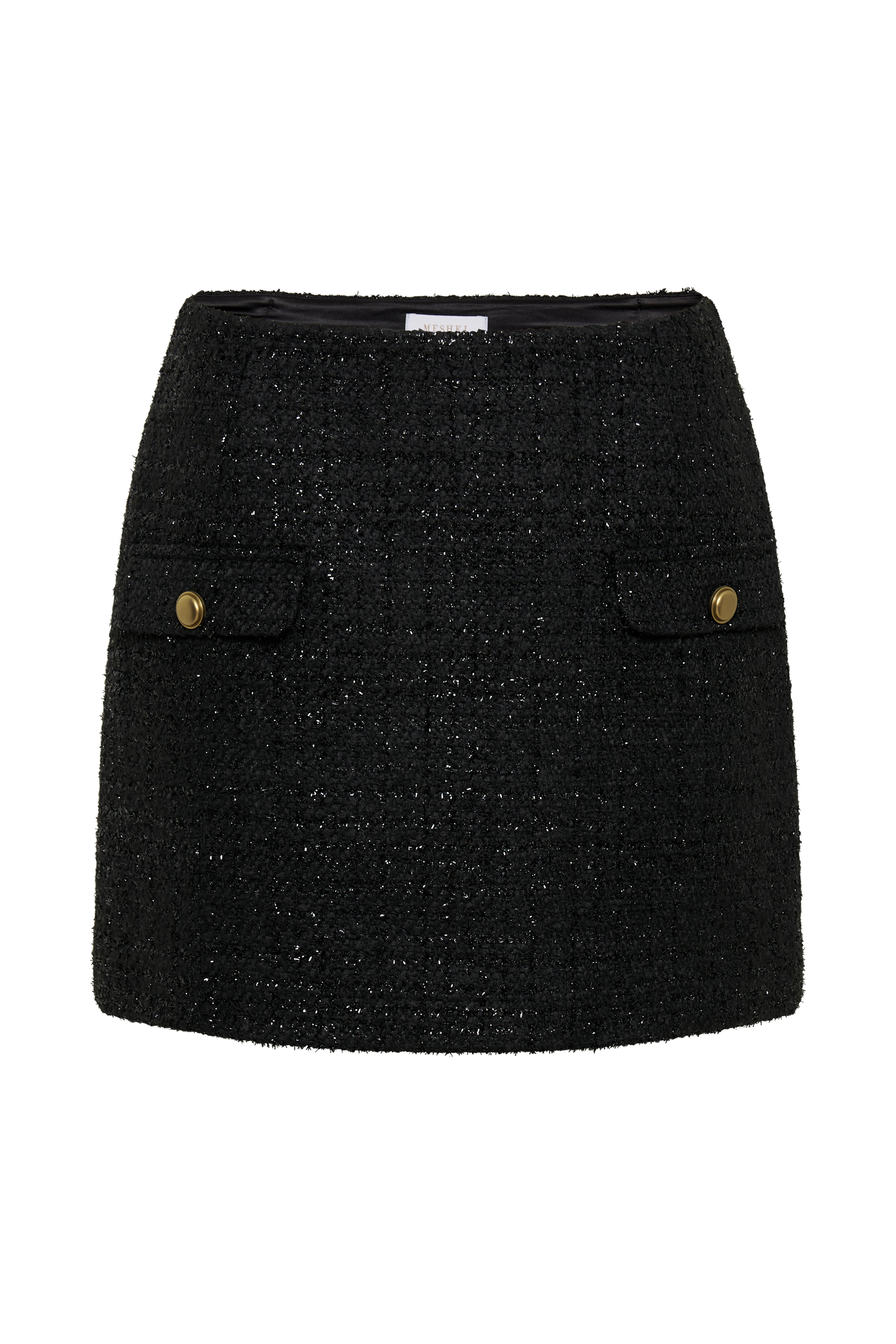 Priscilla Tweed Mini Skirt - Black #12