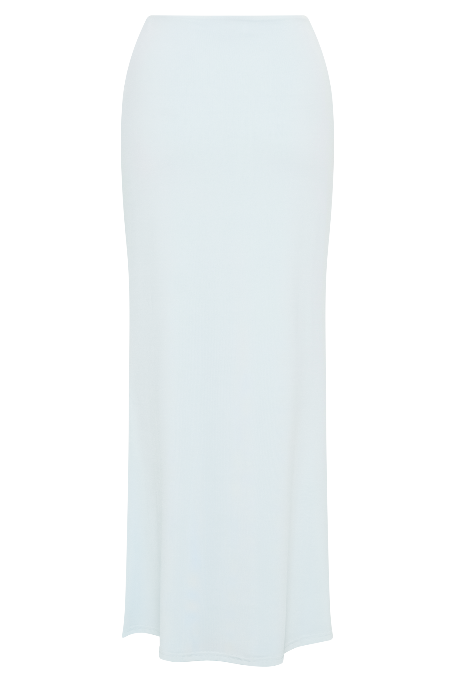 Bruna Slinky Fishtail Maxi Skirt - Sky Blue #12