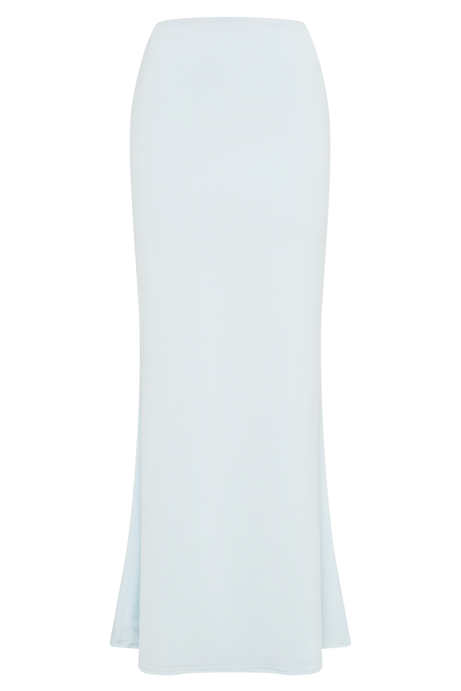 Bruna Slinky Fishtail Maxi Skirt - Sky Blue #14