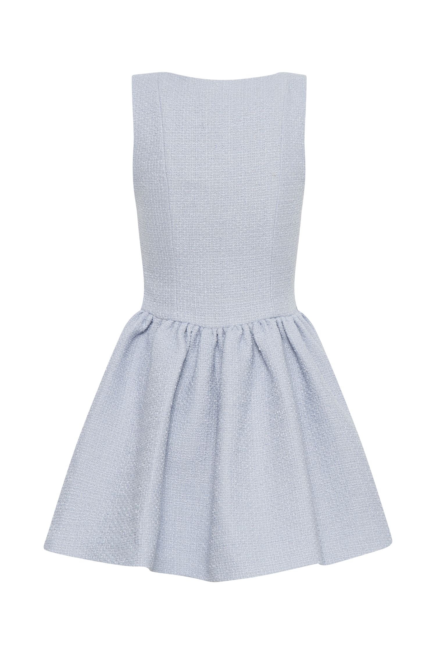 Jennifer Boucle Mini Dress - Sky Blue #8