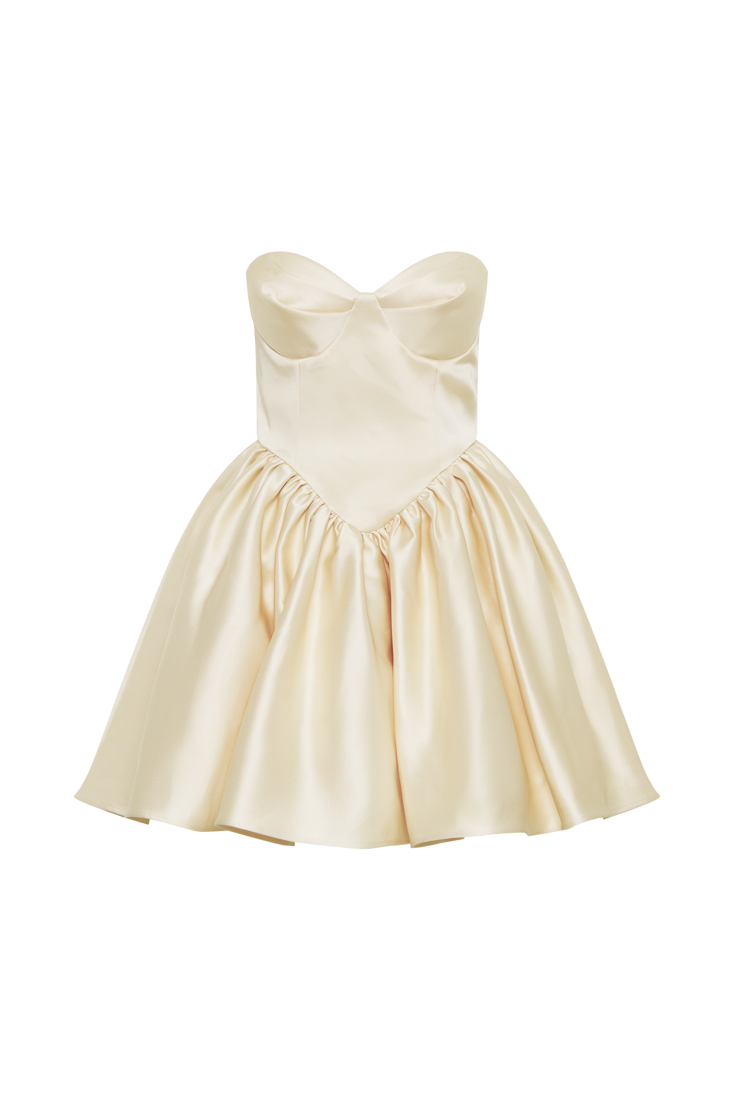 Hollie Structured Corset Mini Dress - Gold #8