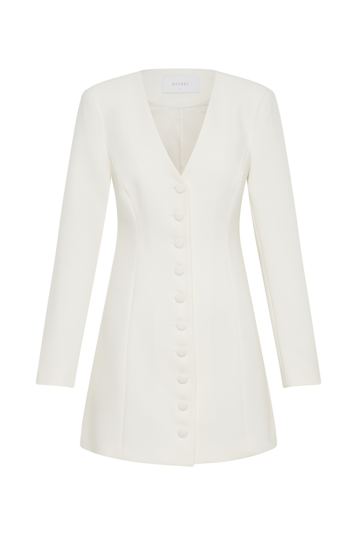 Hurley Long Sleeve Blazer Mini Dress - Ivory