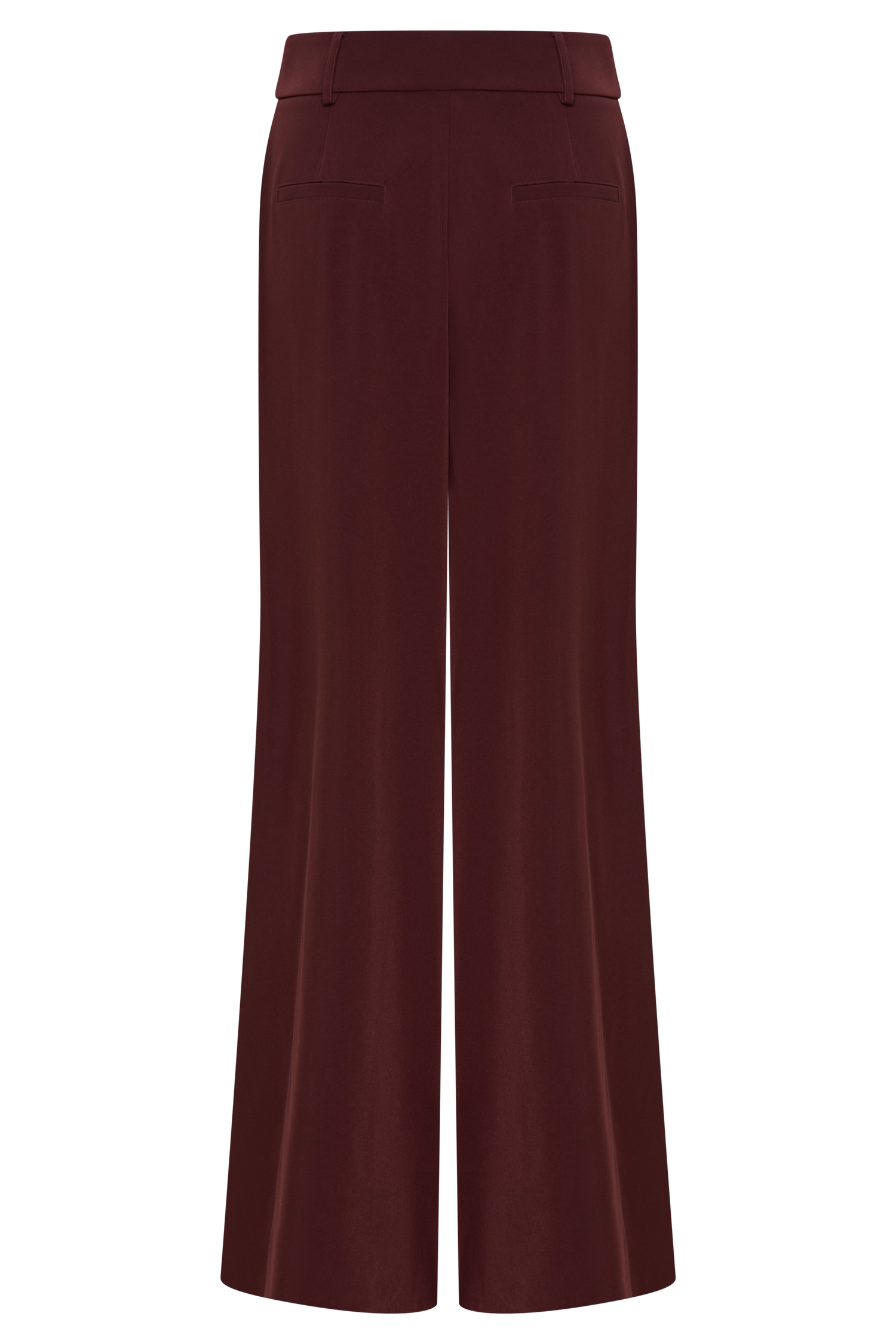 Jacqueline Pleated Wide Leg Pants - Mahogany #10