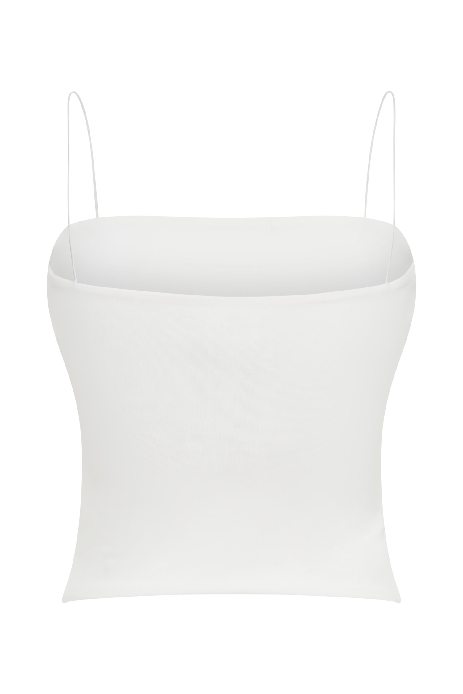 Arya Longline Spaghetti Strap Top - White #6