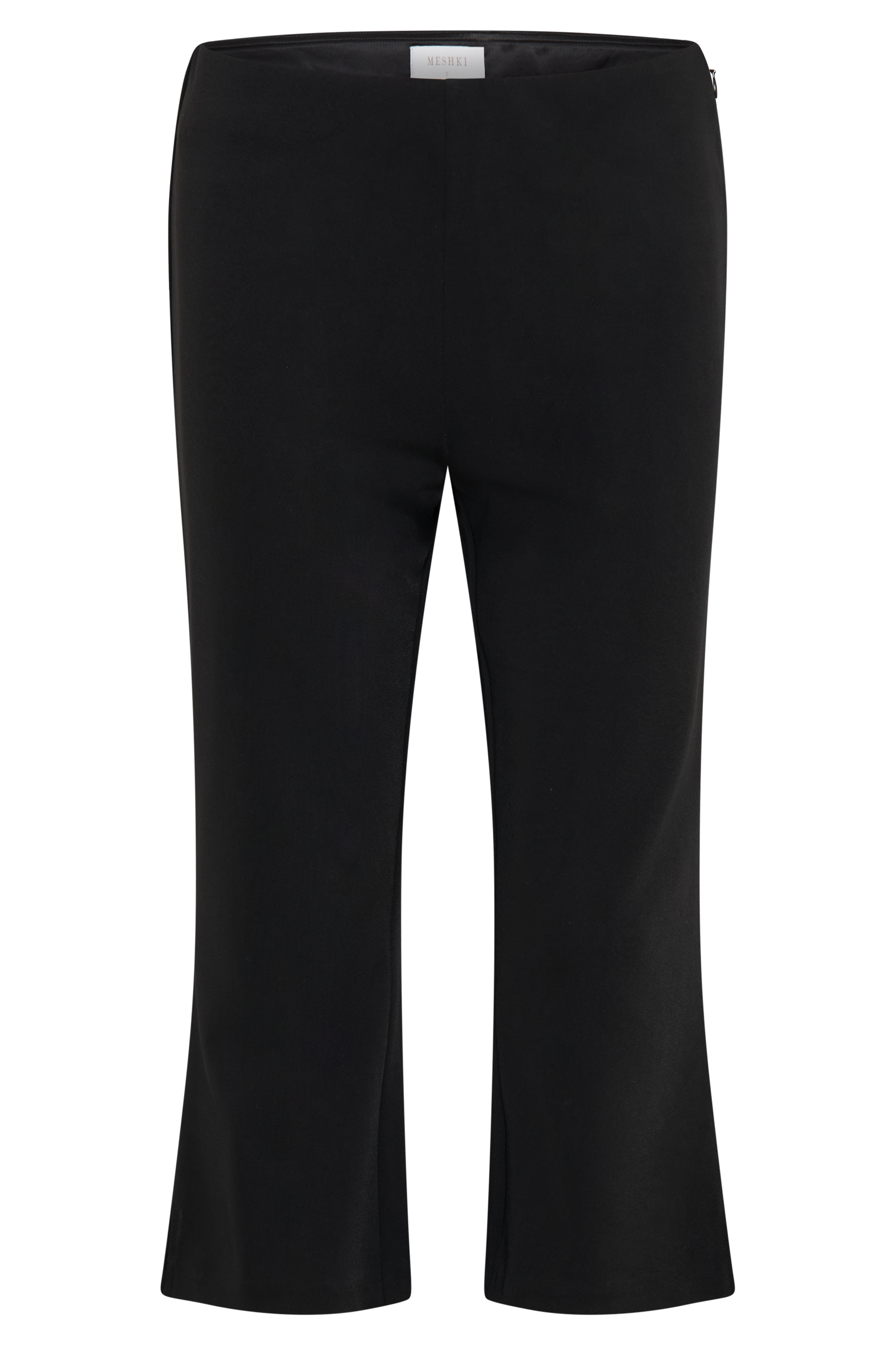 Layla Flared Crepe Capri Pants - Black #11