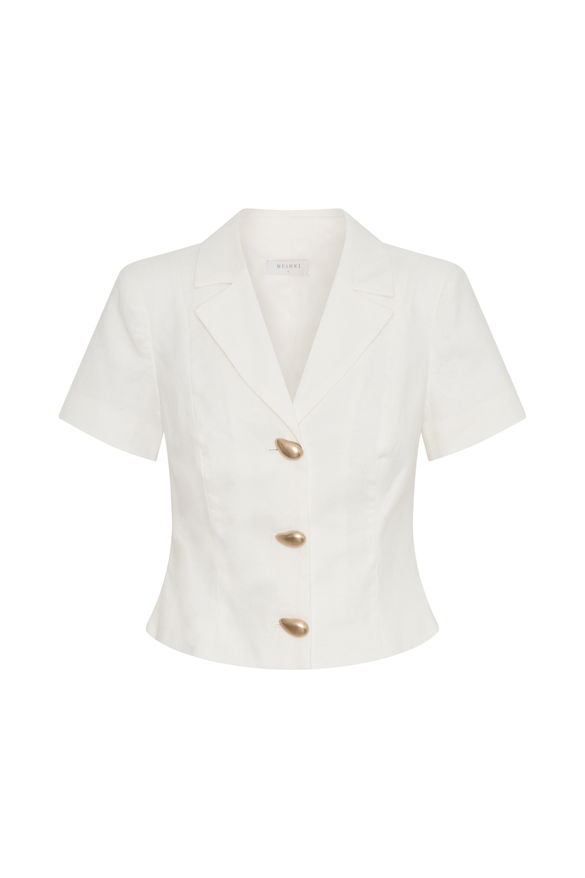 Ciara Linen Jacket - White