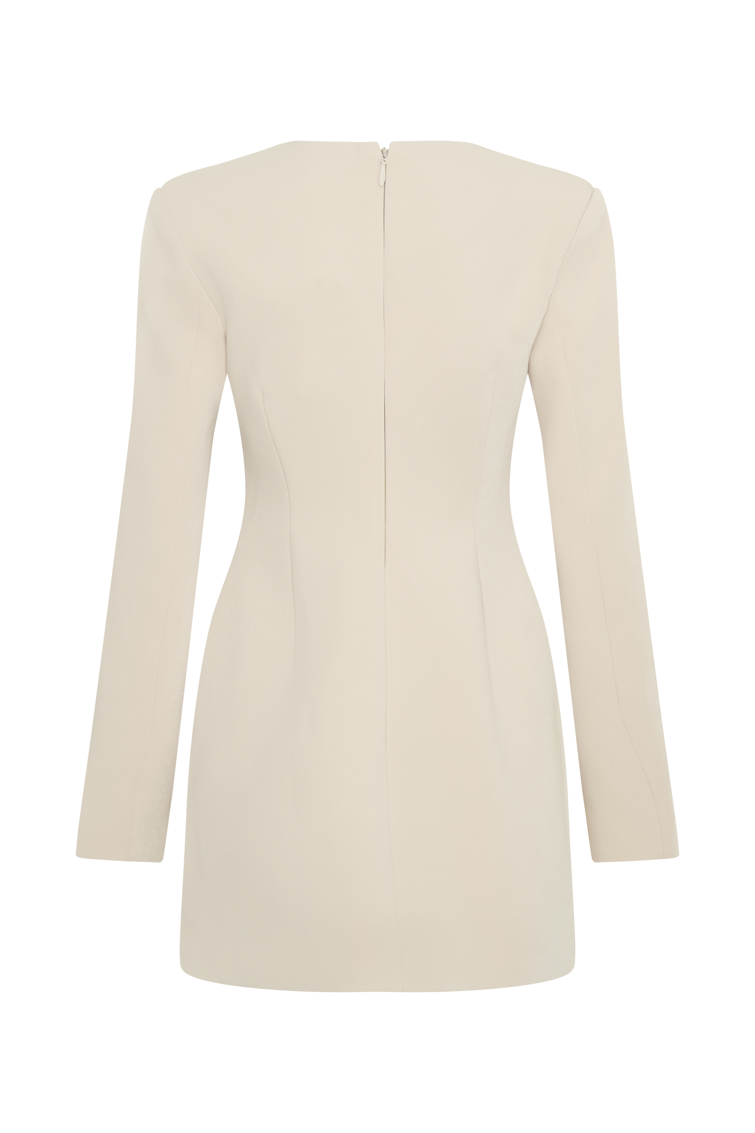 Arora Suiting Blazer Dress With Pleating - Sand #6