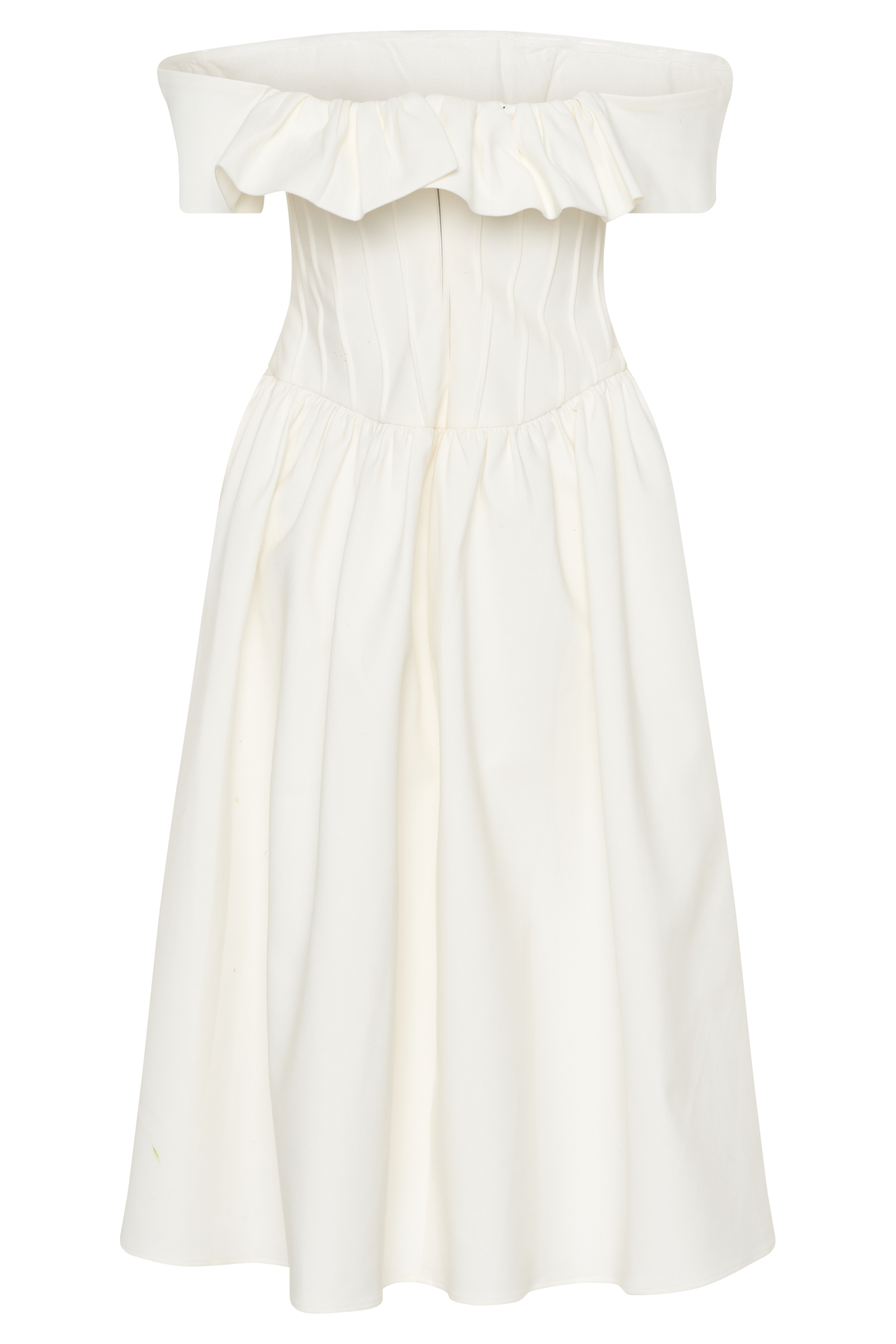 Orla Strapless Cotton Midi Dress - White #7