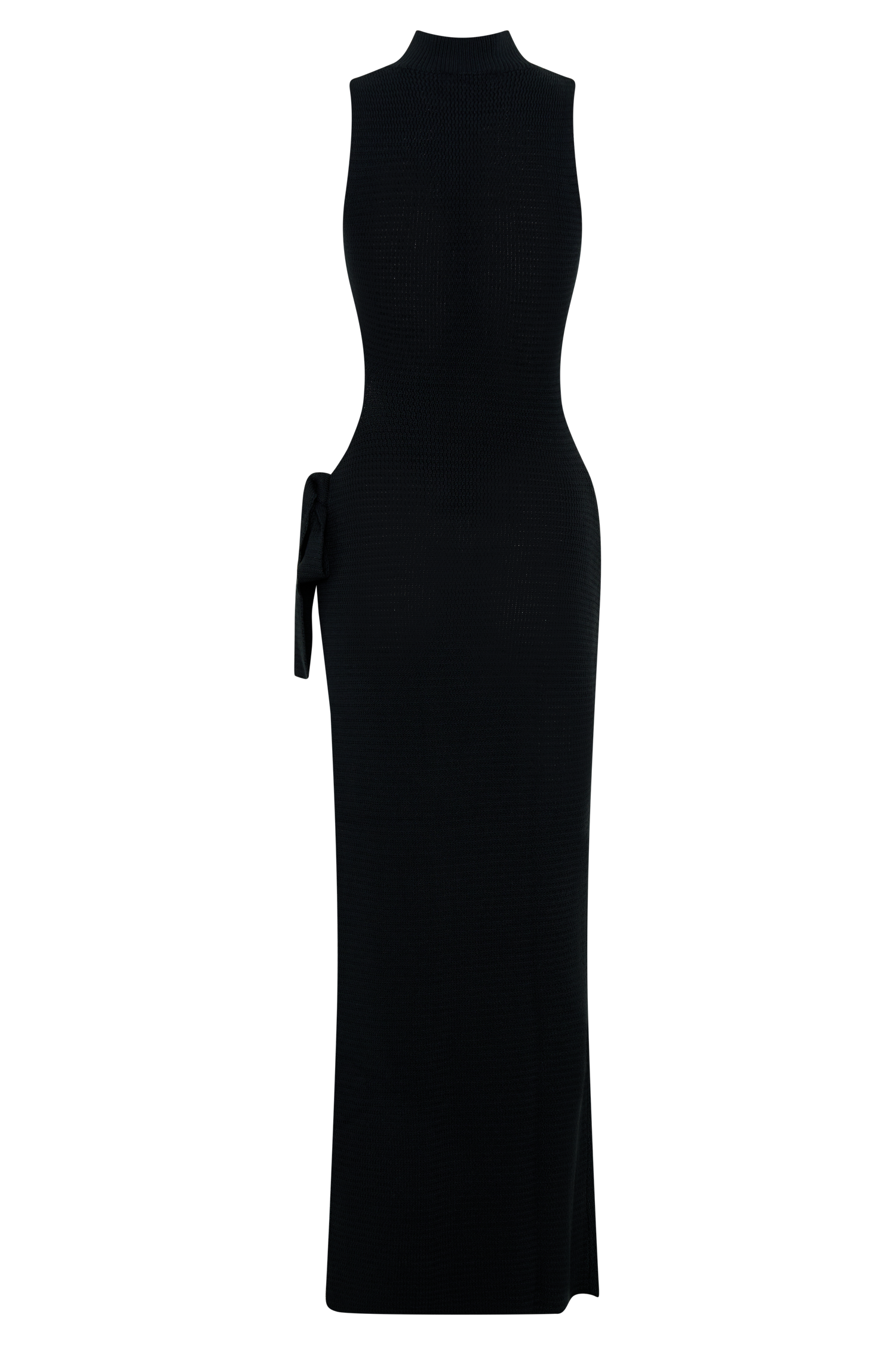 Stephanie Cut Out Knit Maxi Dress - Black #6