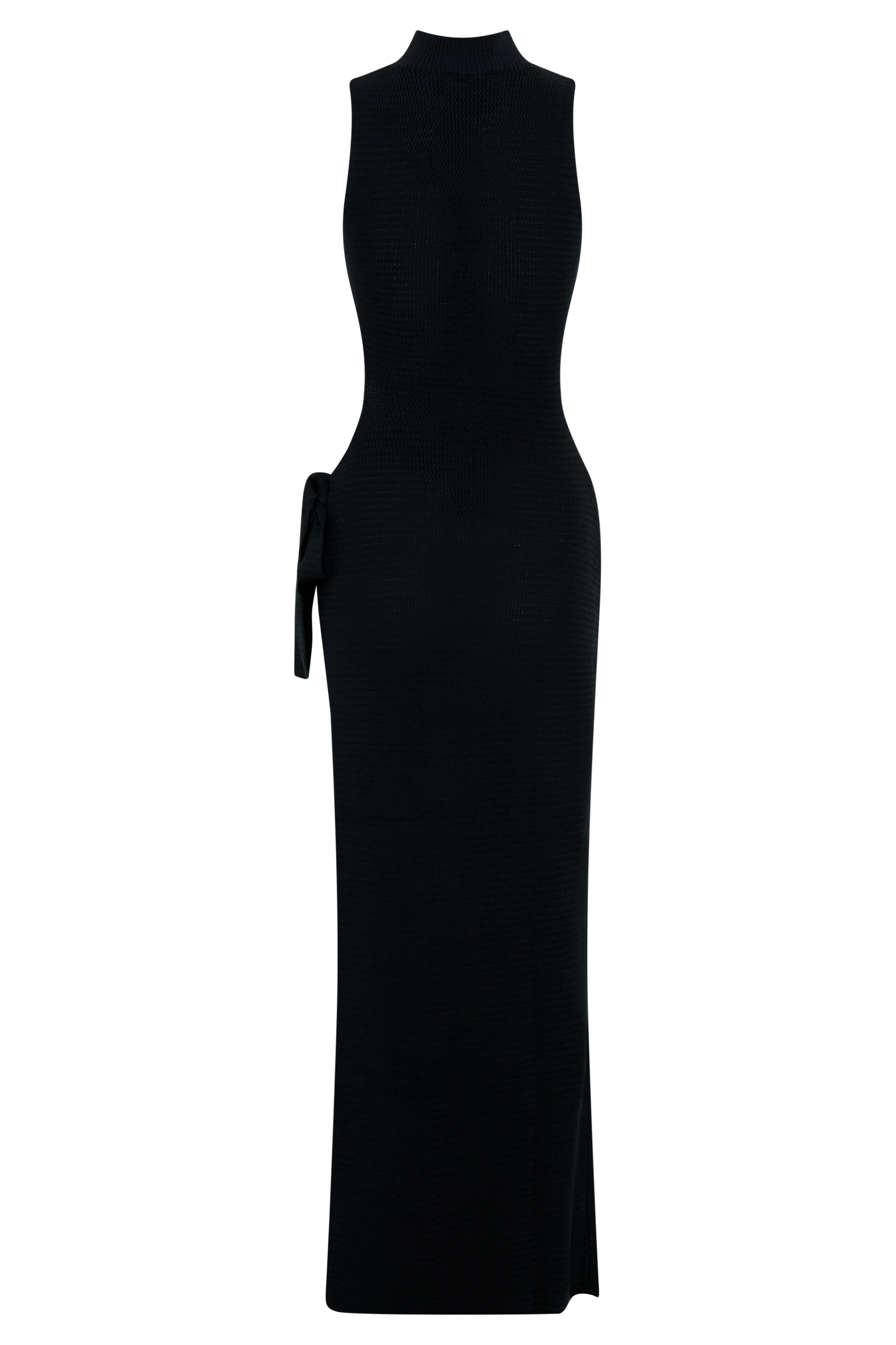 Stephanie Cut Out Knit Maxi Dress - Black