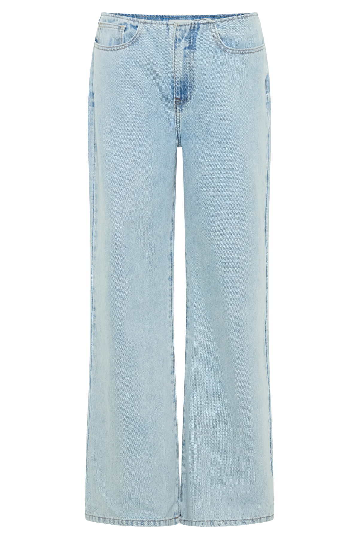 Caitlin Mid Rise Denim Jeans - Light Blue