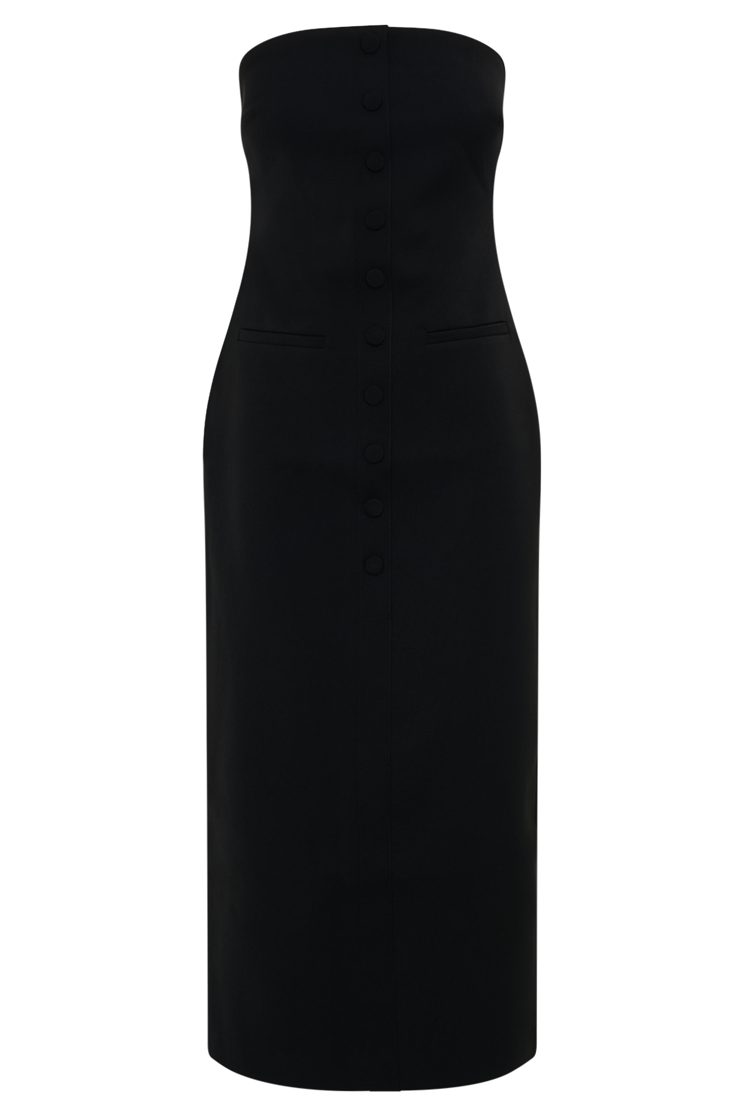 Sussan Strapless Midi Dress - Black #7
