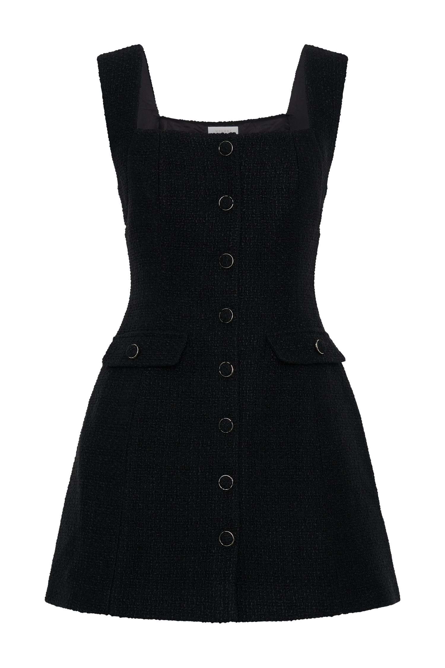 Desire Boucle Mini Dress - Black #8
