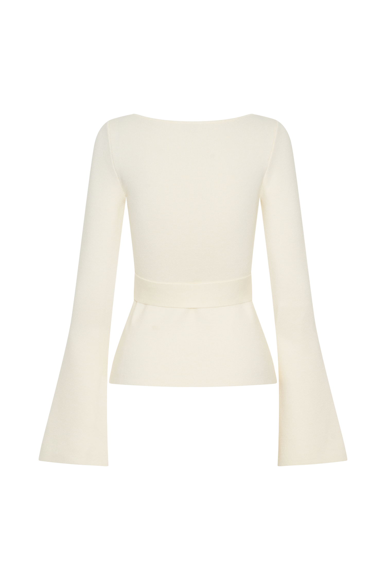 Justine Belted Knit Top - Ivory #7
