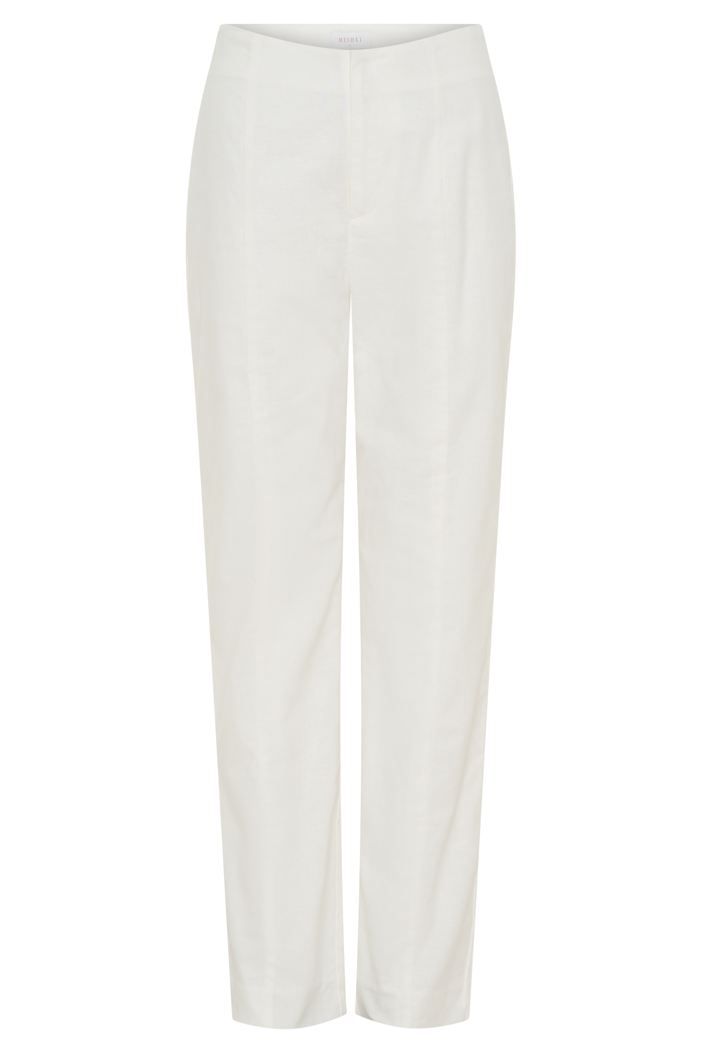 Dora Linen Straight Leg Pant - Ivory