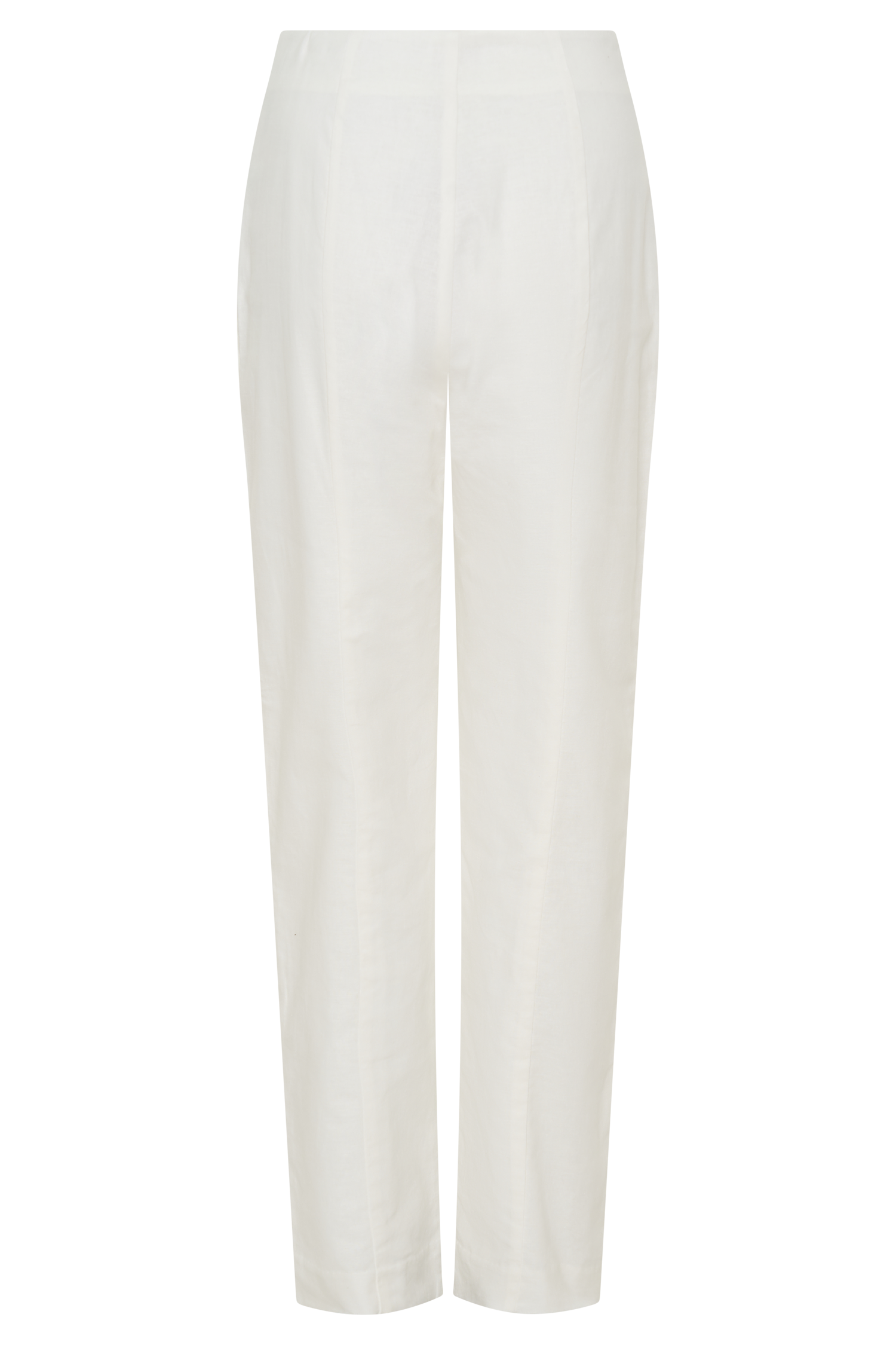 Dora Linen Straight Leg Pant - Ivory #6