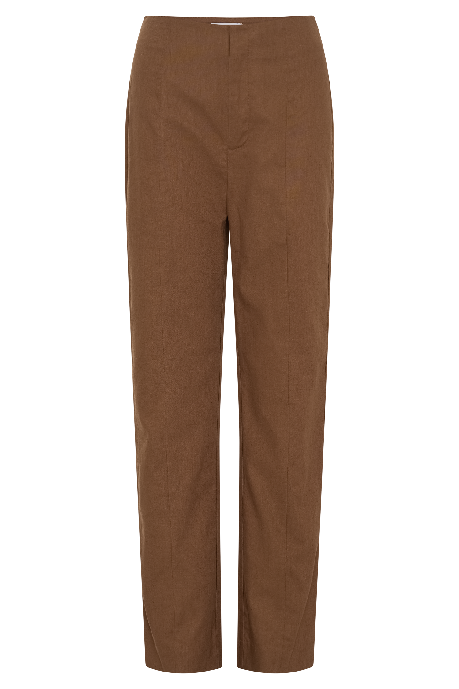 Dora Linen Straight Leg Pant - Cacao Brown #7
