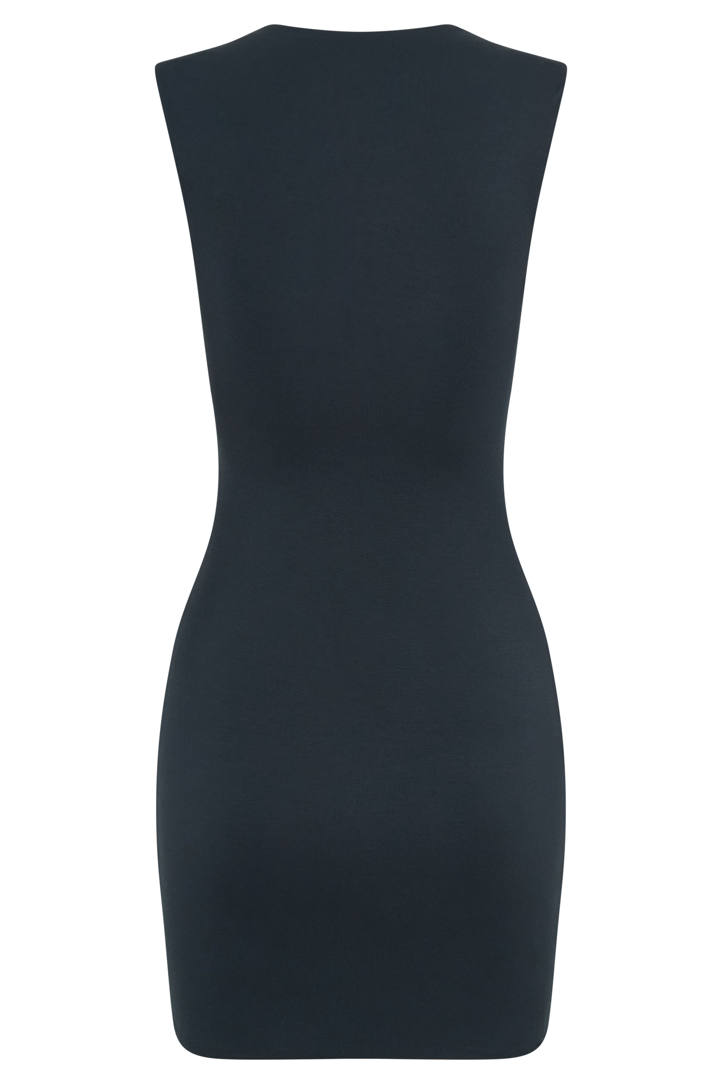 Tatianna Lace Trim Modal Mini Dress - Black