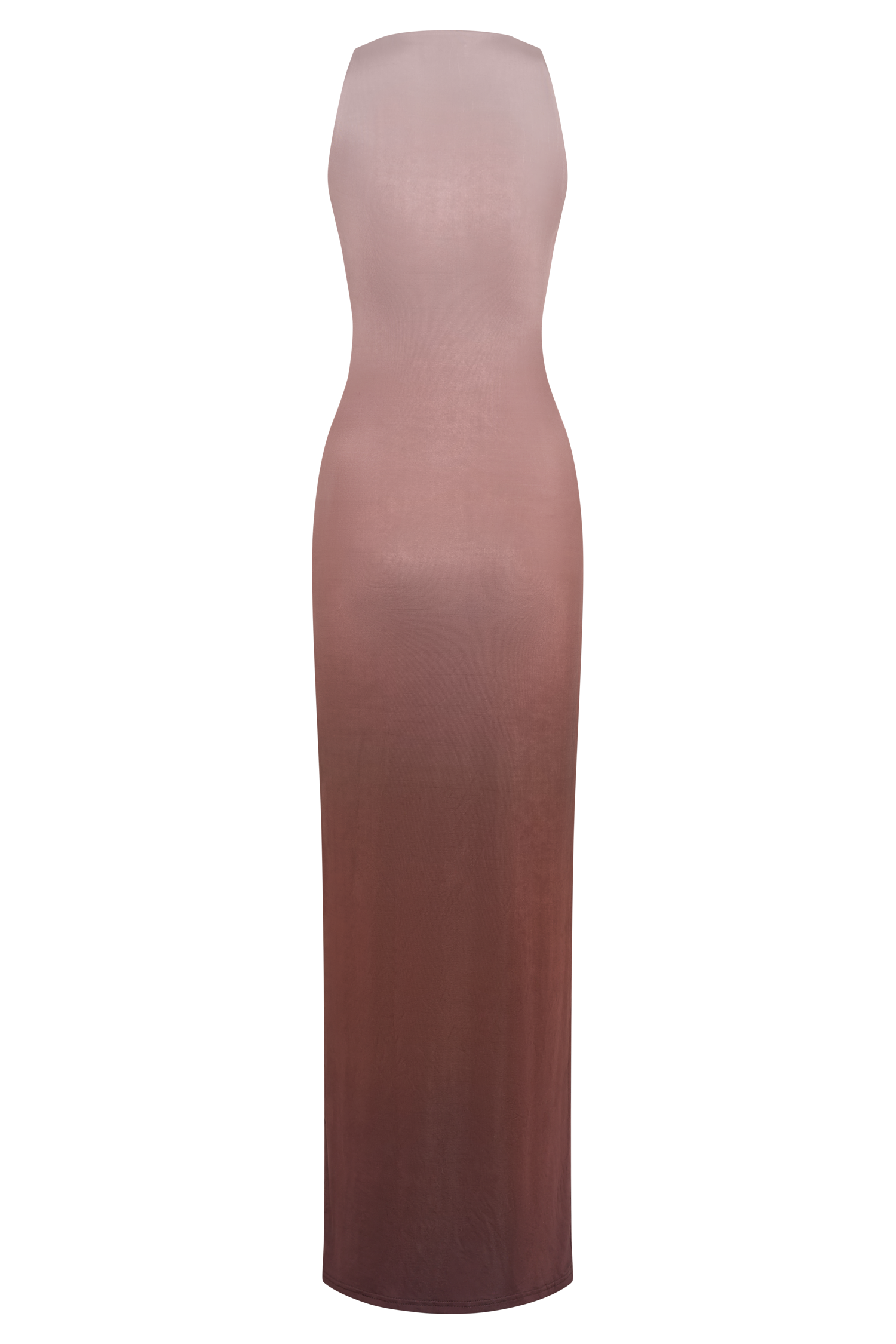 Stella Draped Slinky Maxi Dress - Mocha Ombre #6