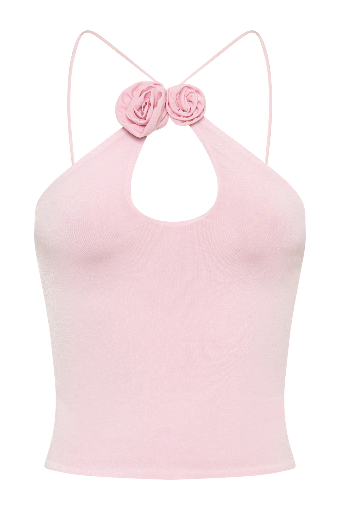 Adeline Rose Halter Top - Baby Pink