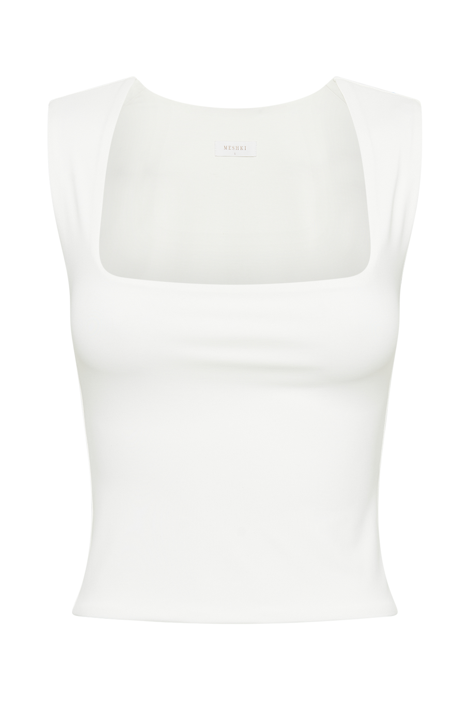 Linley Recycled Nylon Long Line Top - White #9