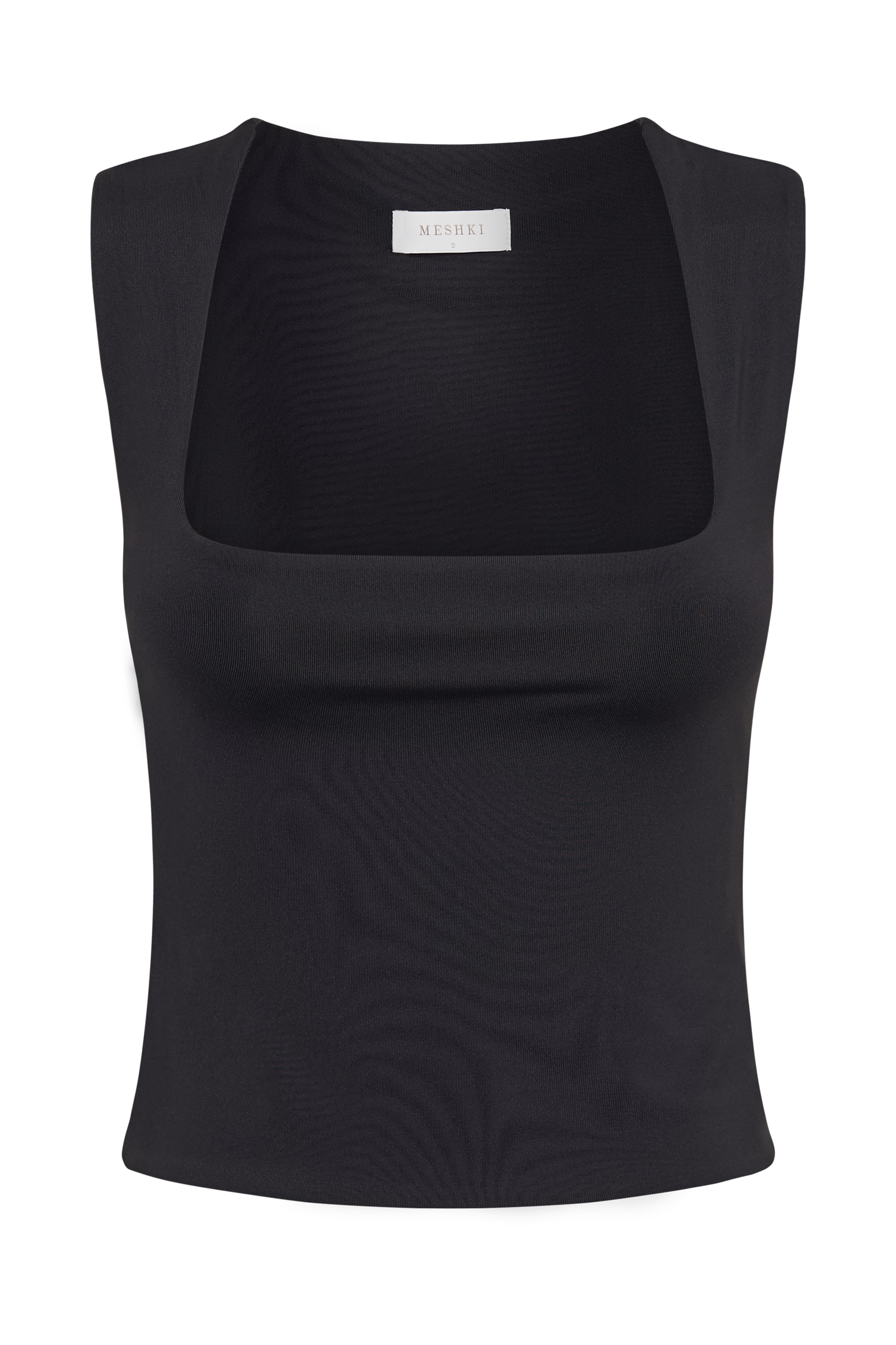 Linley Recycled Nylon Long Line Top - Black #8