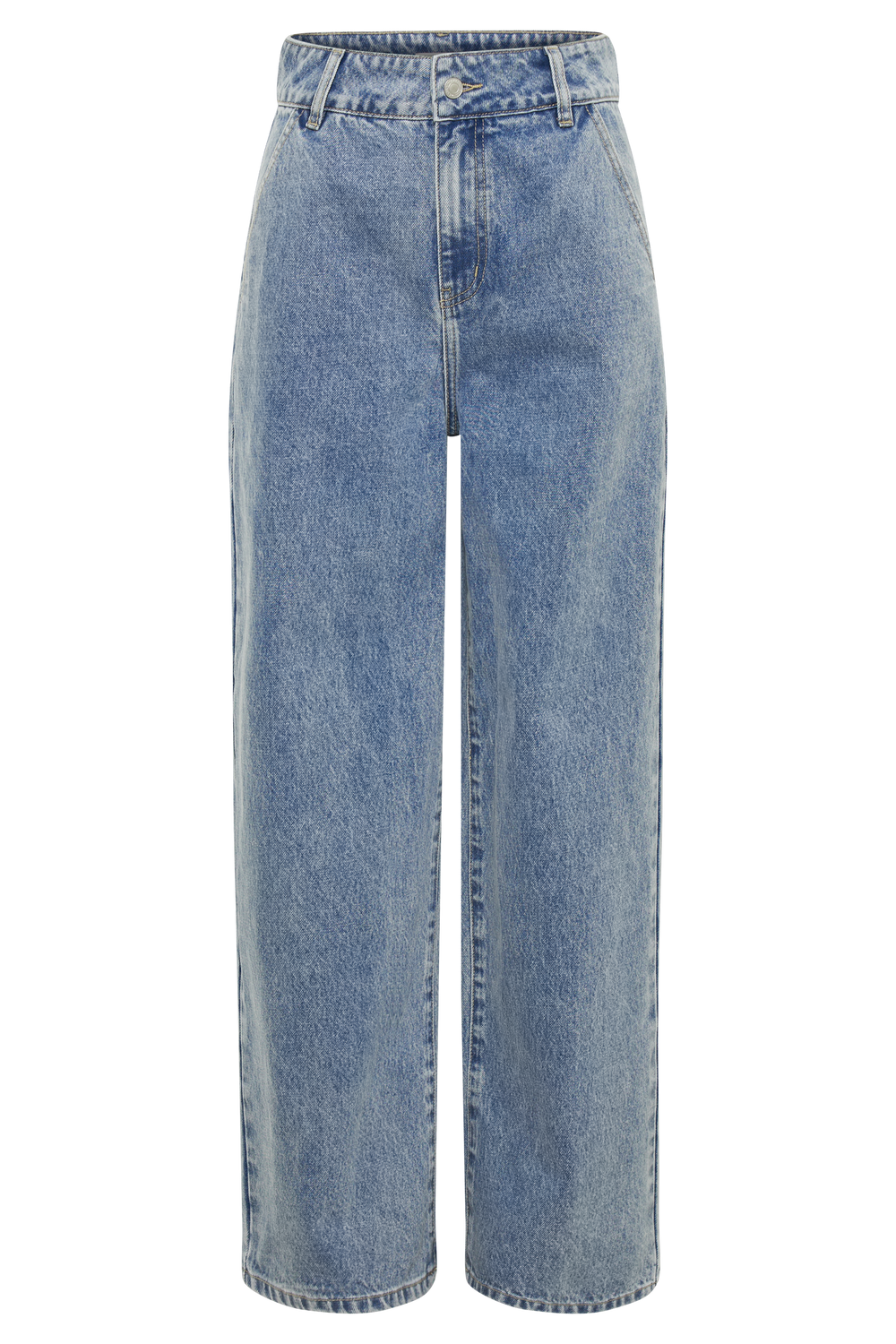 Roxy Wide Leg High Waist Denim Jeans - Vintage Blue