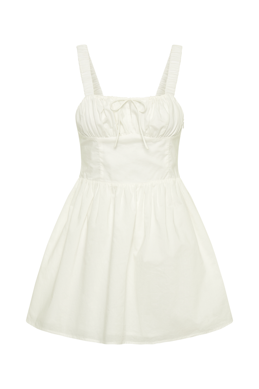 Roz Cotton Mini Dress - White