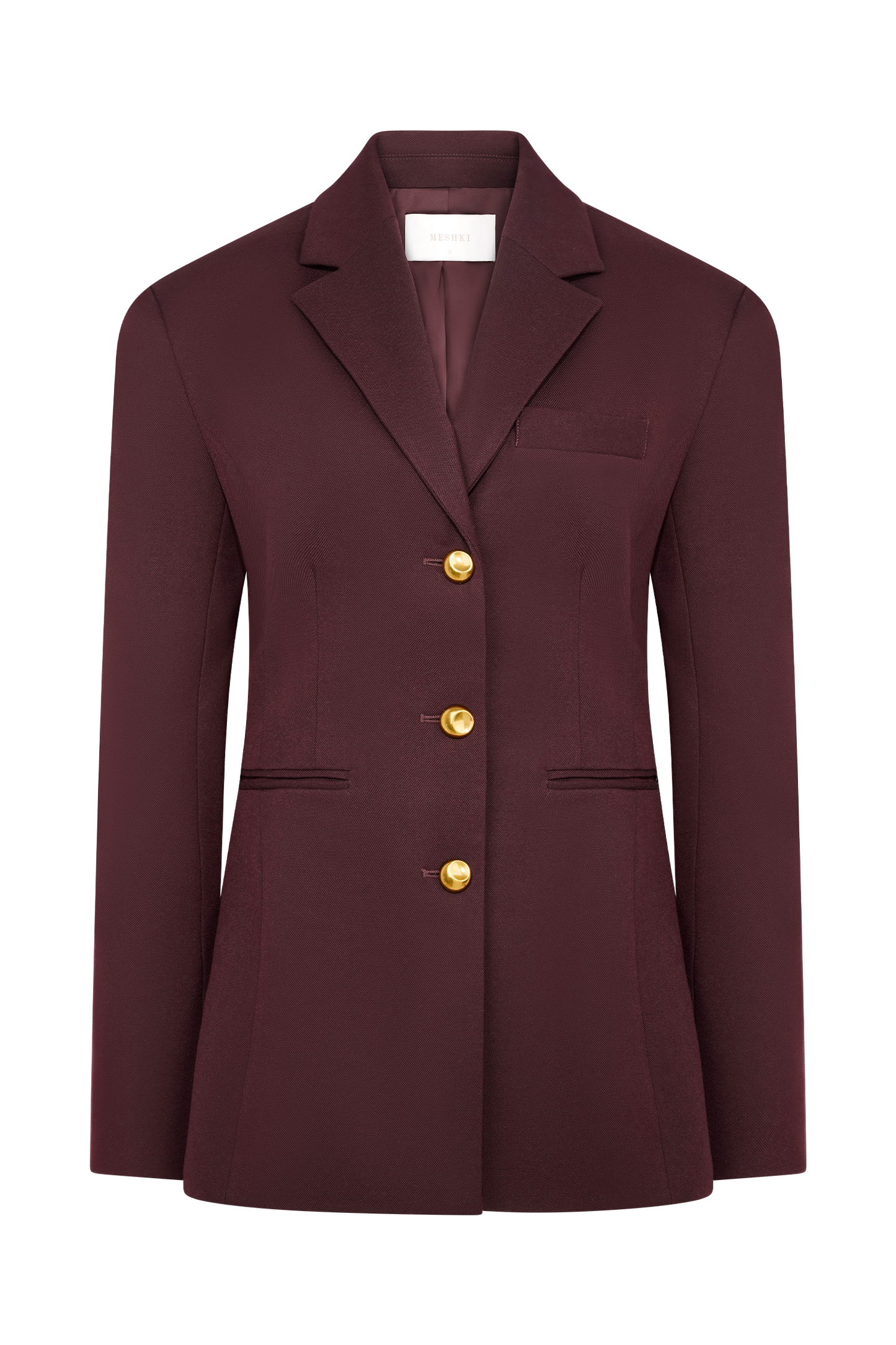 Bellamy Cinched Blazer - Mahogany